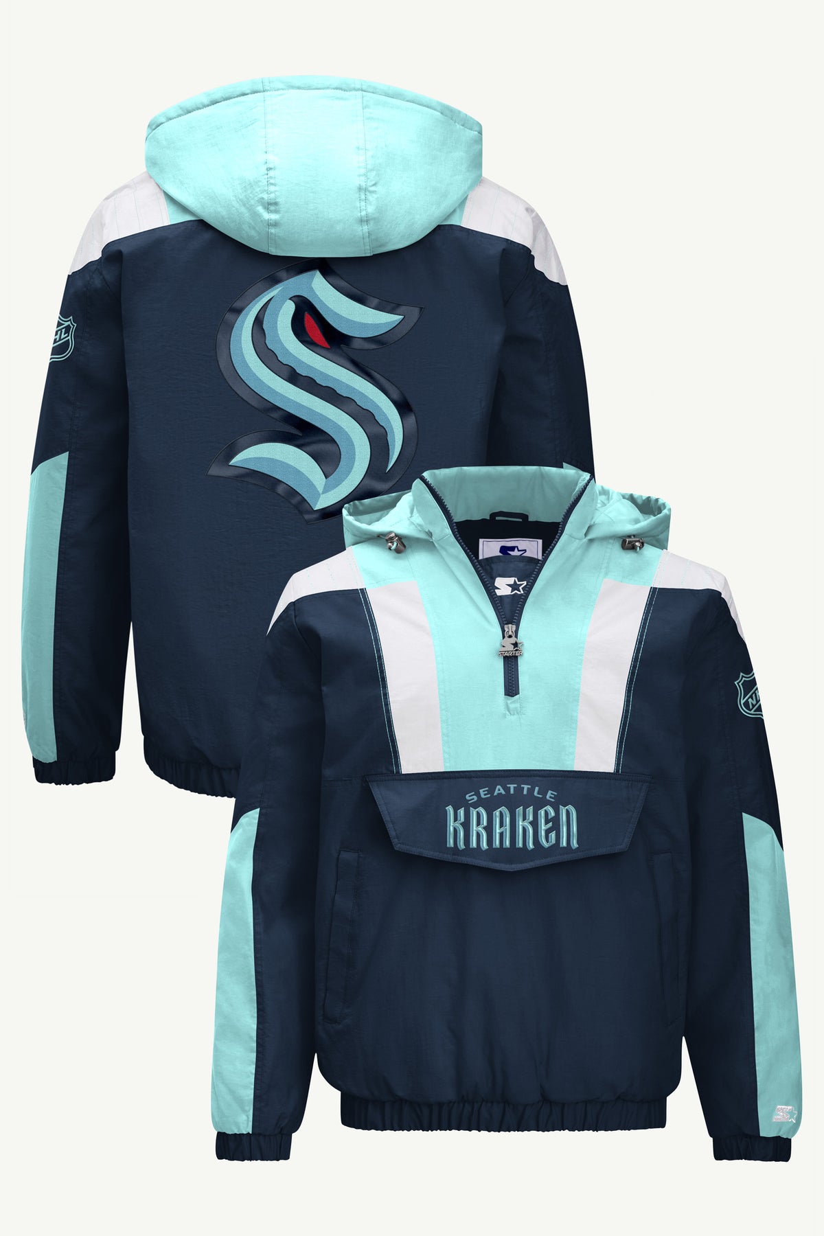 MENS SEATTLE KRAKEN CLASSIC BREAKAWAY JACKET View 1