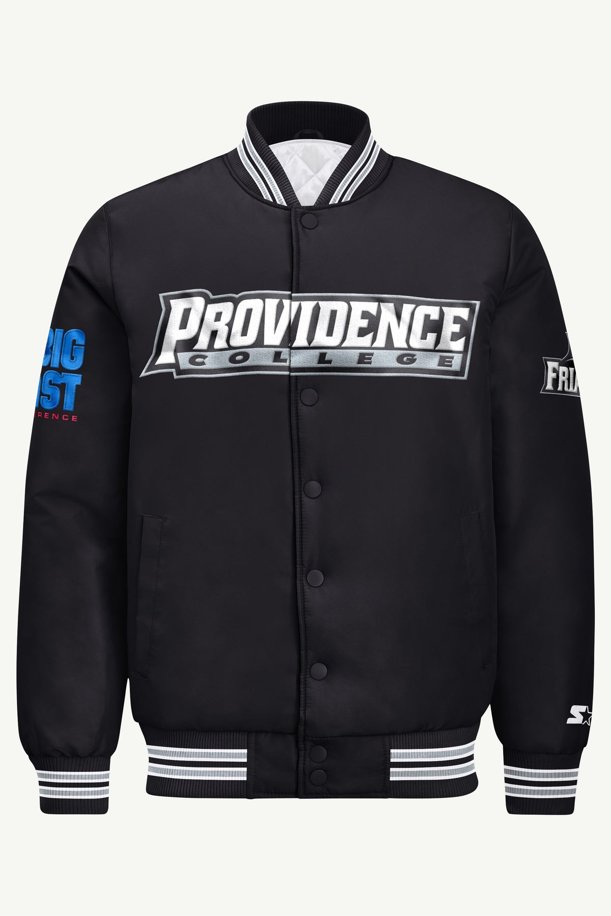 MENS PROVIDENCE FRIARS SATIN VARSITY JACKET View 2 | New Arrivals