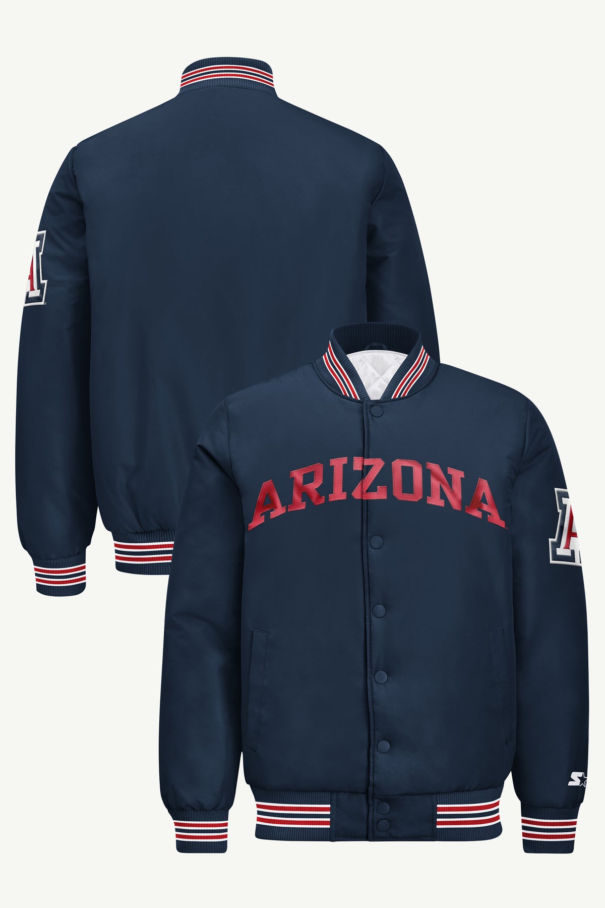 MENS ARIZONA WILDCATS SATIN VARSITY JACKET View 1 | New Arrivals