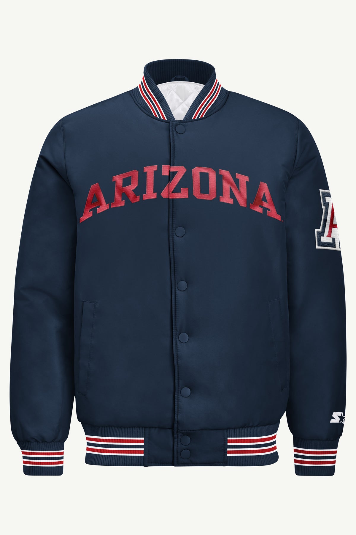 MENS ARIZONA WILDCATS SATIN VARSITY JACKET View 2 | New Arrivals