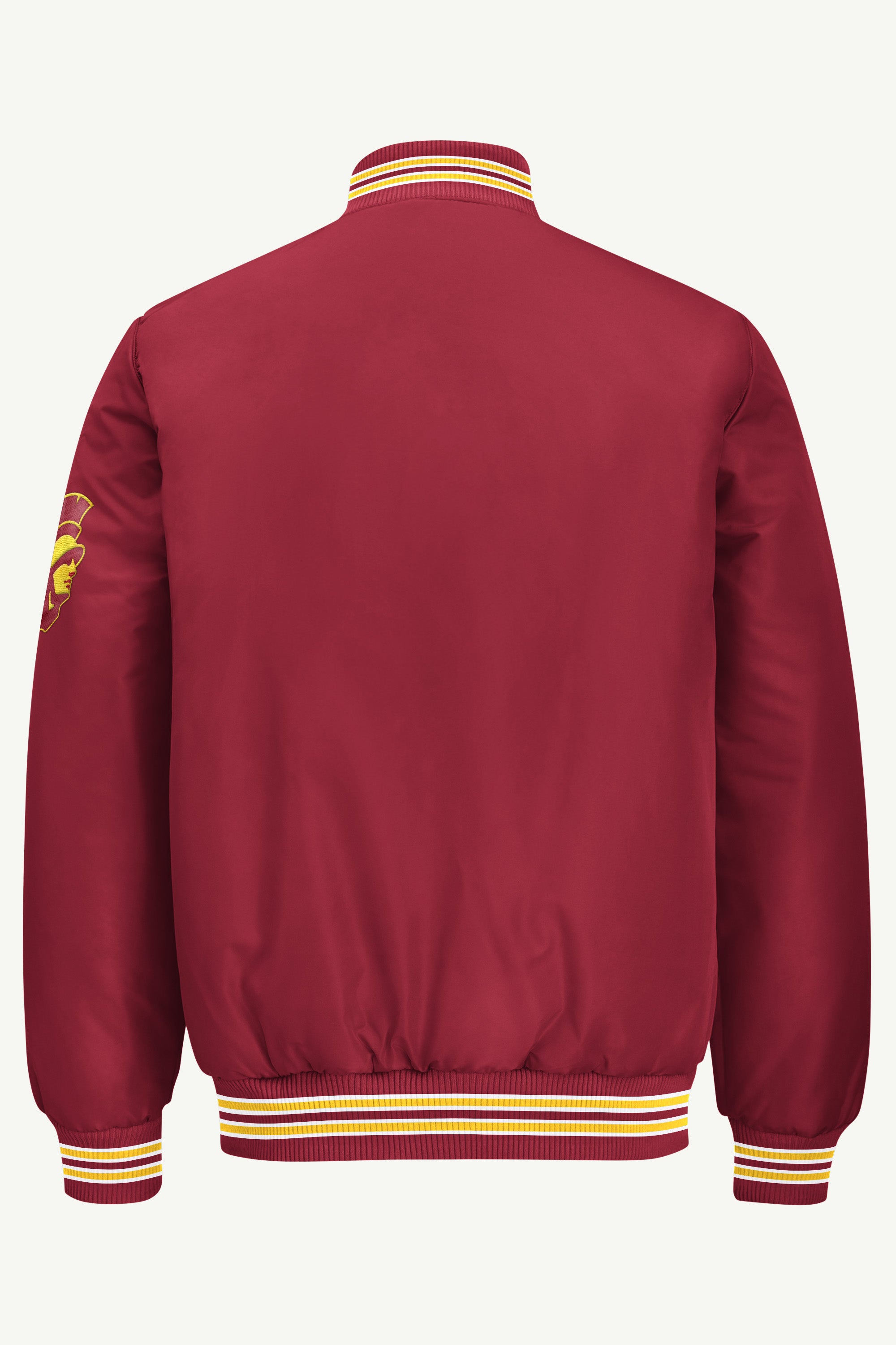 MENS SOUTHERN CALIFORNIA TROJANS SATIN VARSITY JACKET View 3
