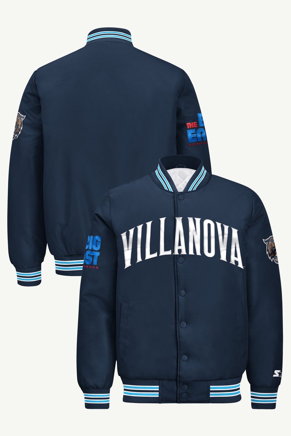 MENS VILLANOVA WILDCATS SATIN VARSITY JACKET View 1 | New Arrivals