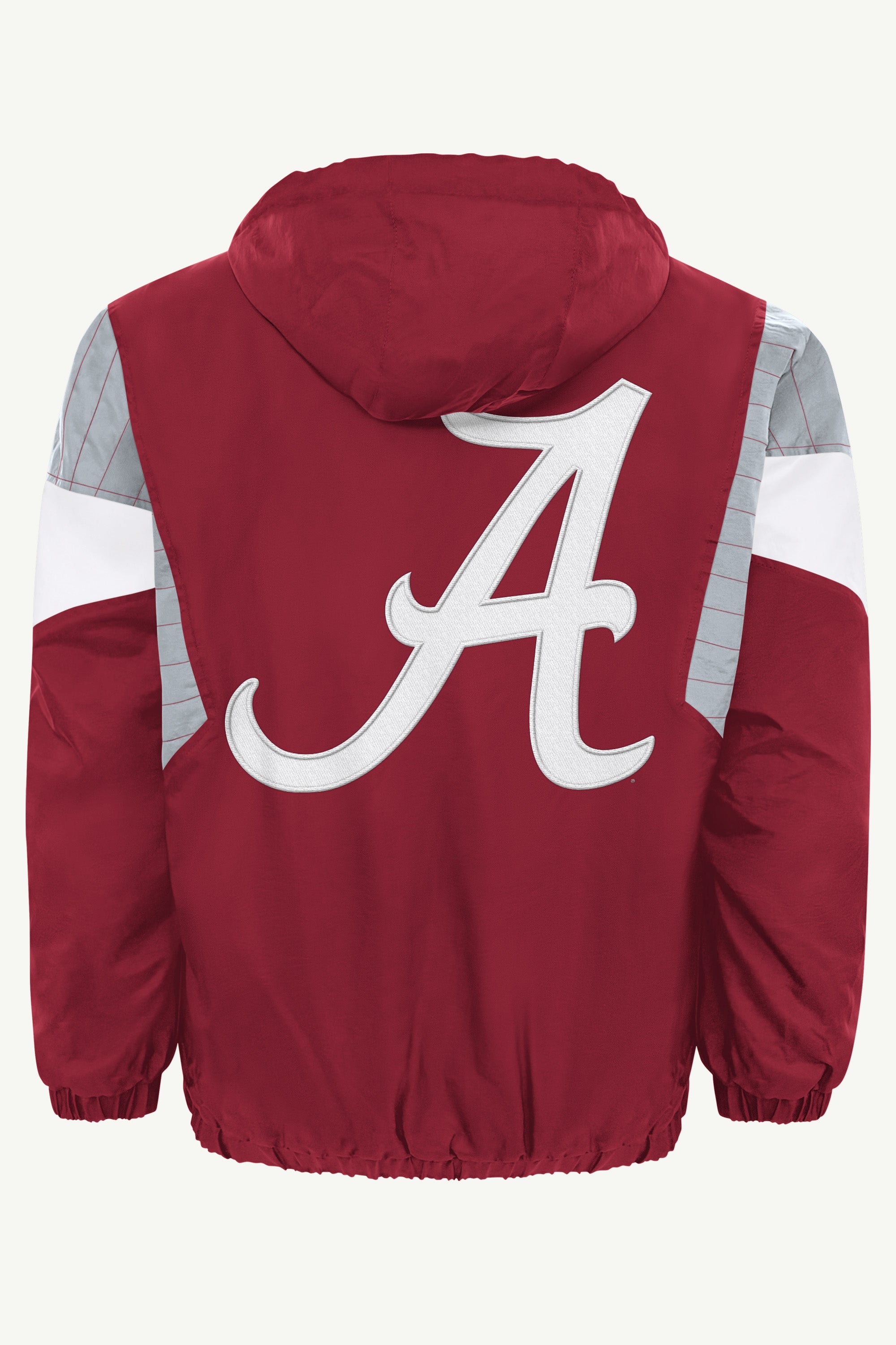 MENS ALABAMA CRIMSON TIDE THROWBACK HALF ZIP HOODED JACKET View 3