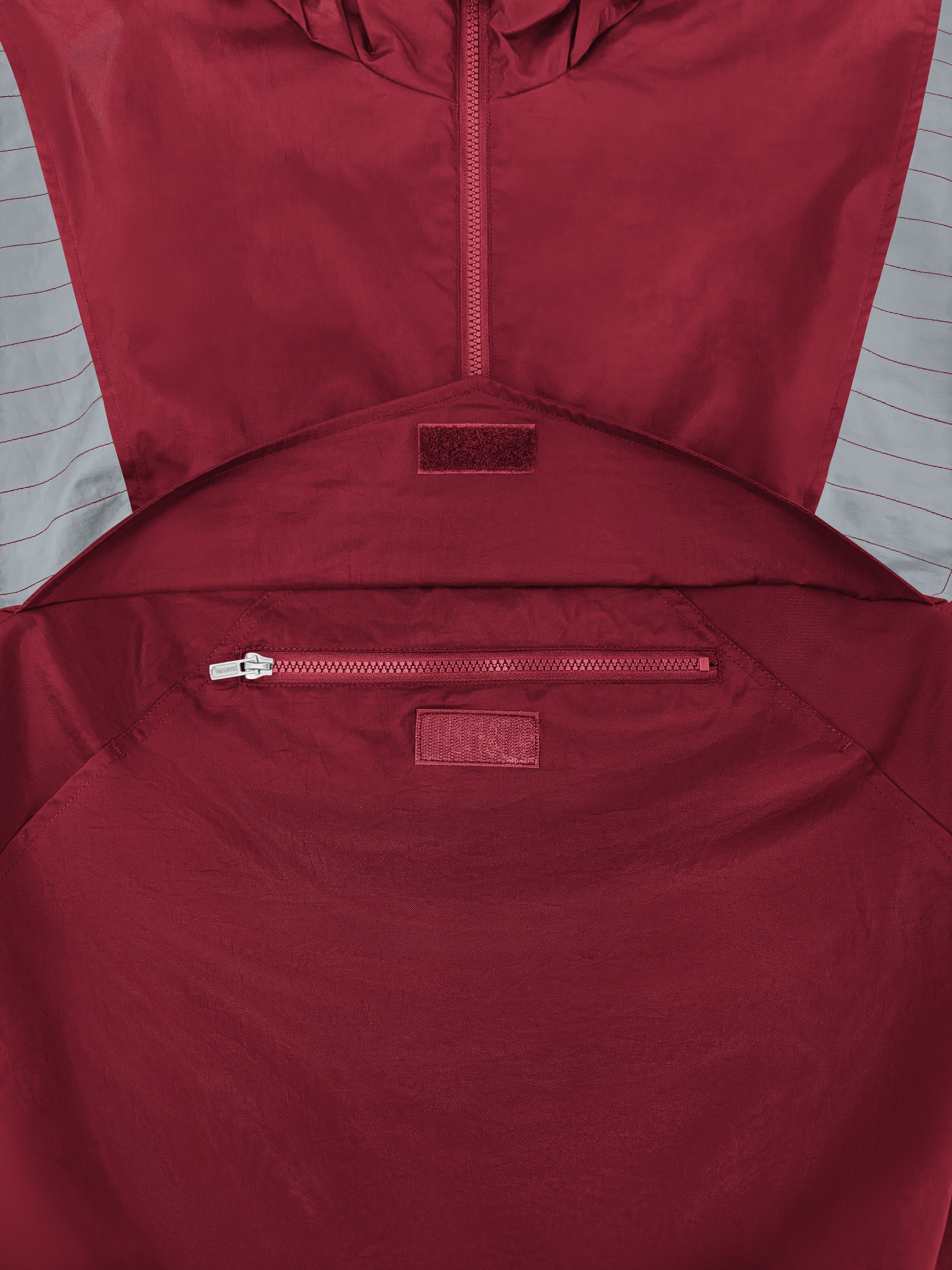 MENS ALABAMA CRIMSON TIDE THROWBACK HALF ZIP HOODED JACKET View 4