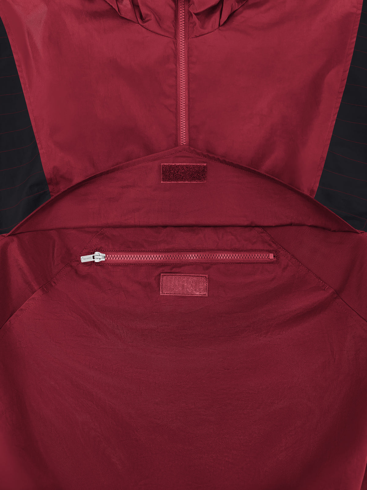 MENS OKLAHOMA SOONERS THROWBACK HALF ZIP HOODED JACKET View 4