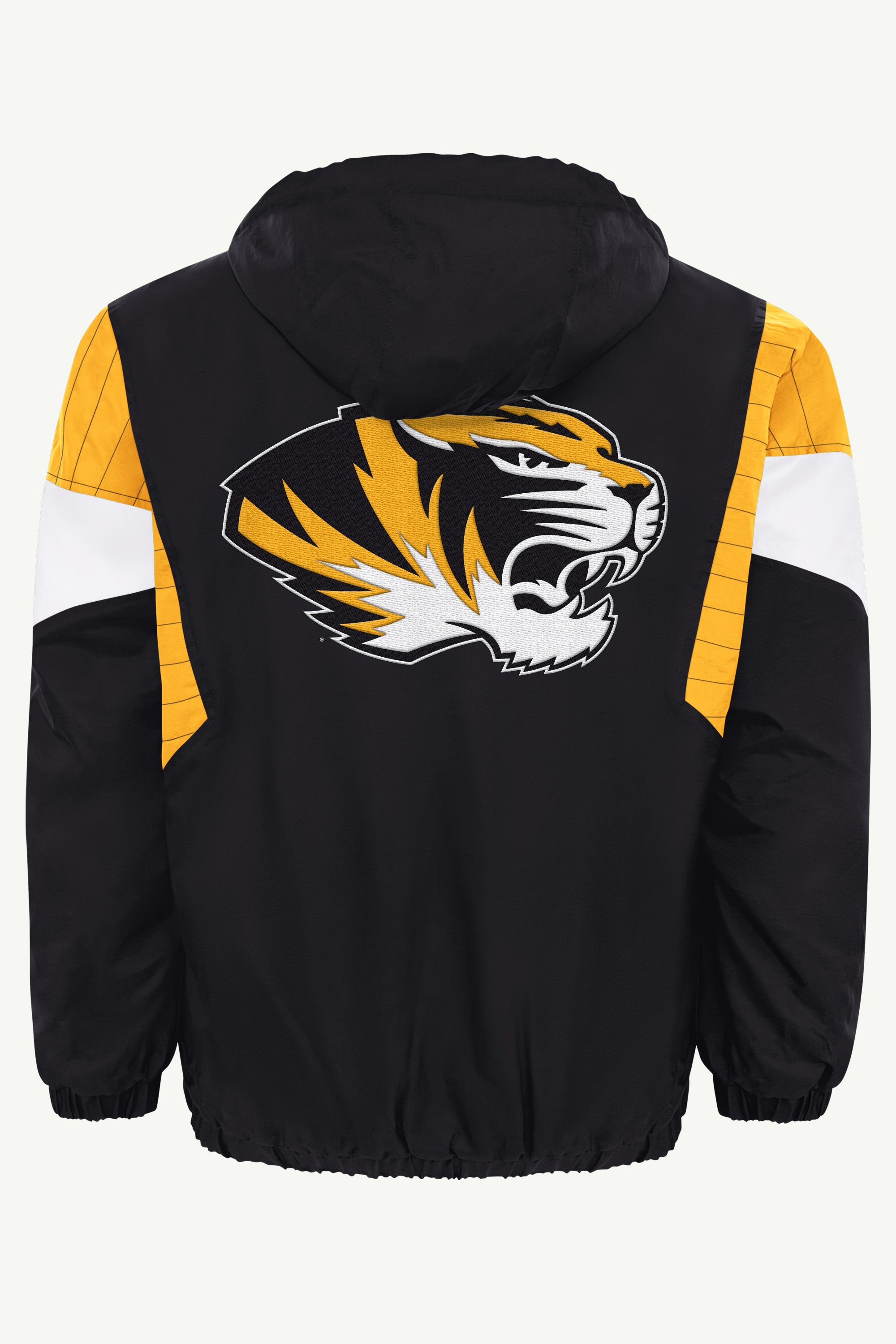 MENS MISSOURI TIGERS THROWBACK HALF ZIP HOODED JACKET View 3
