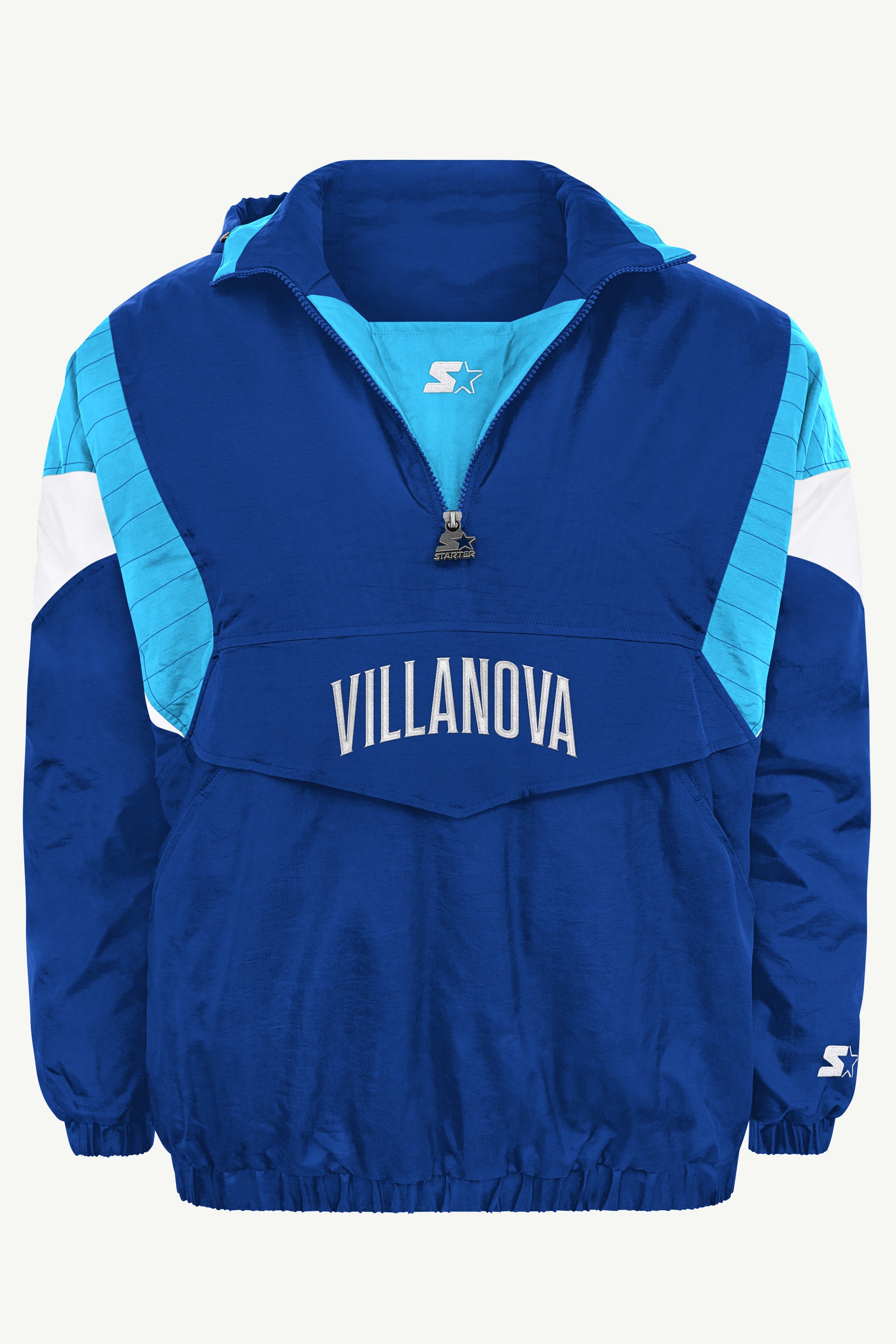 MENS VILLANOVA WILDCATS THROWBACK HALF ZIP HOODED JACKET View 2