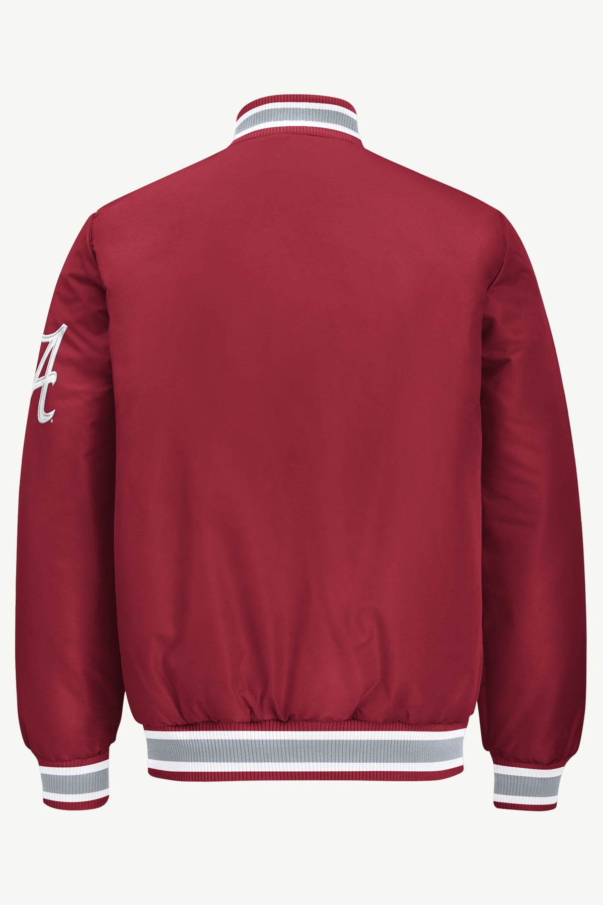 MENS ALABAMA CRIMSON TIDE ACROSS SATIN VARSITY JACKET View 3