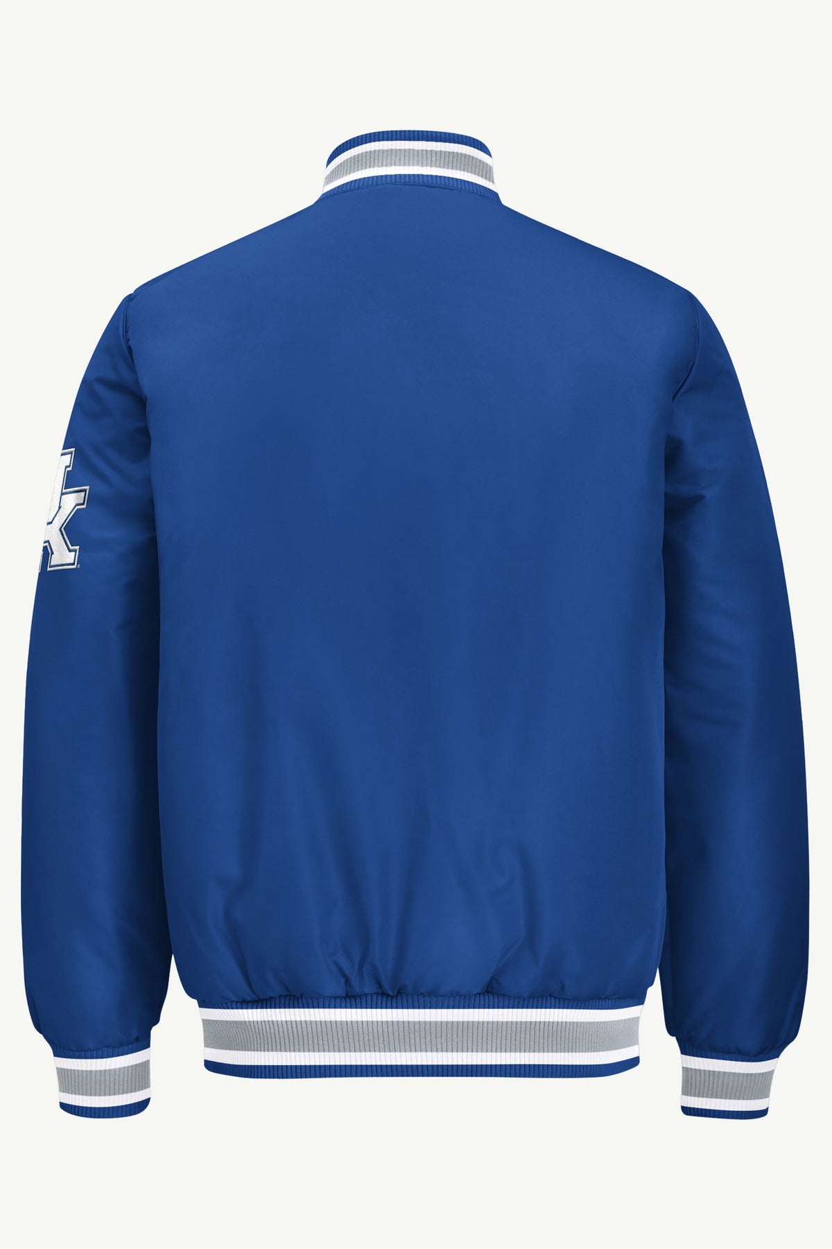 MENS KENTUCKY WILDCATS ACROSS SATIN VARSITY JACKET View 3