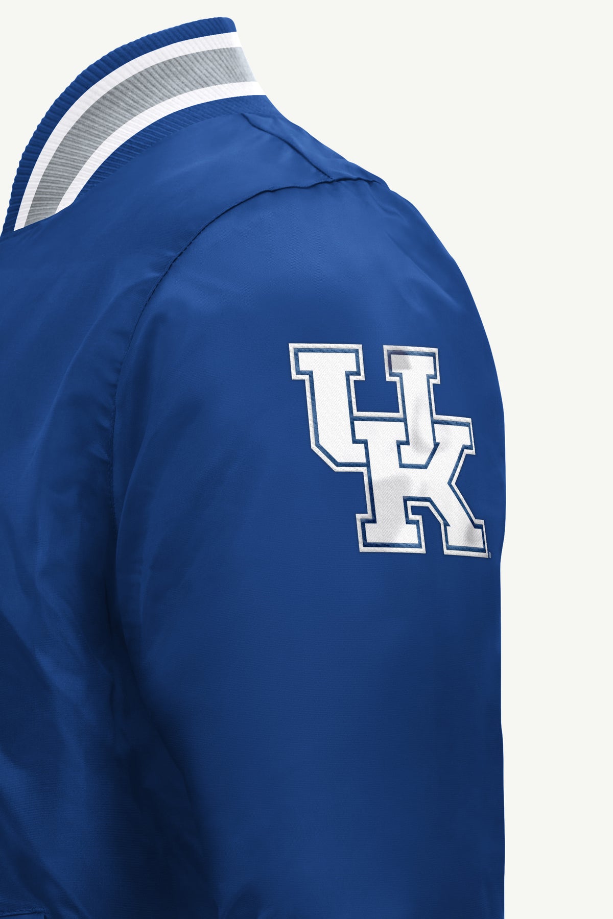 MENS KENTUCKY WILDCATS ACROSS SATIN VARSITY JACKET View 5