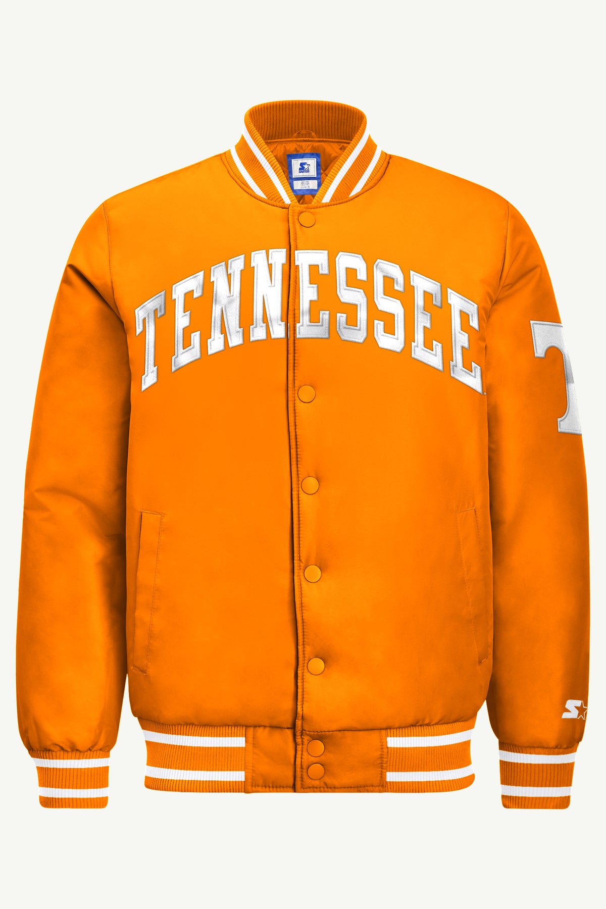 MENS TENNESSEE VOLUNTEERS ACROSS SATIN VARSITY JACKET View 2