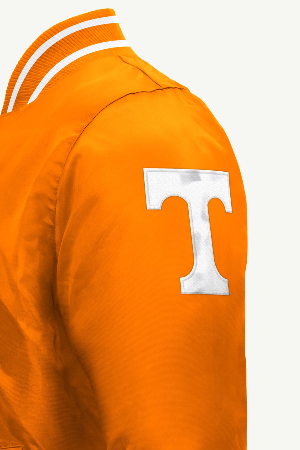 MENS TENNESSEE VOLUNTEERS ACROSS SATIN VARSITY JACKET View 4