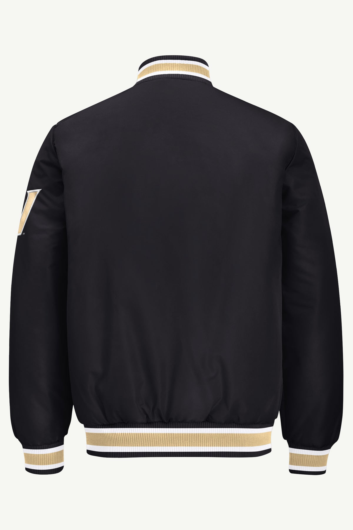 MENS VANDERBILT COMMODORES ACROSS SATIN VARSITY JACKET View 3
