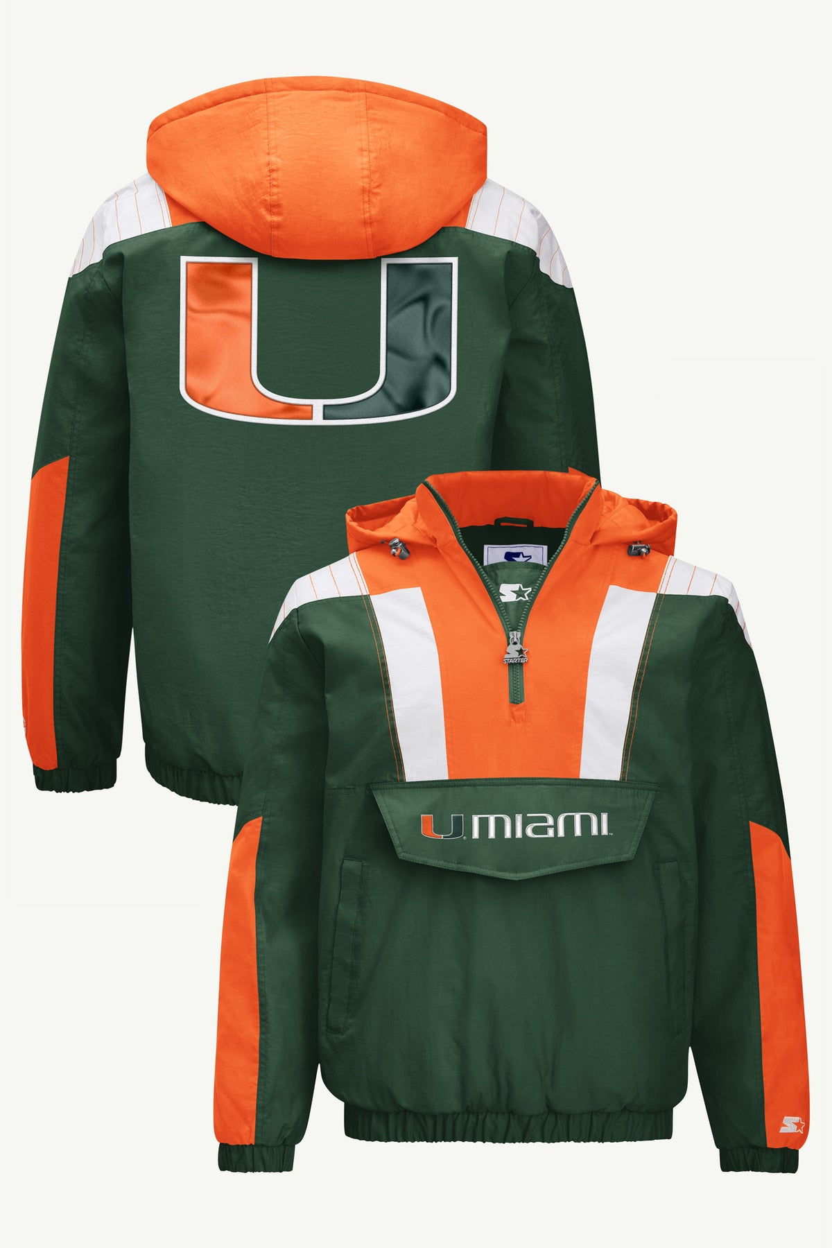 MENS MIAMI HURRICANES CLASSIC BREAKAWAY JACKET View 1