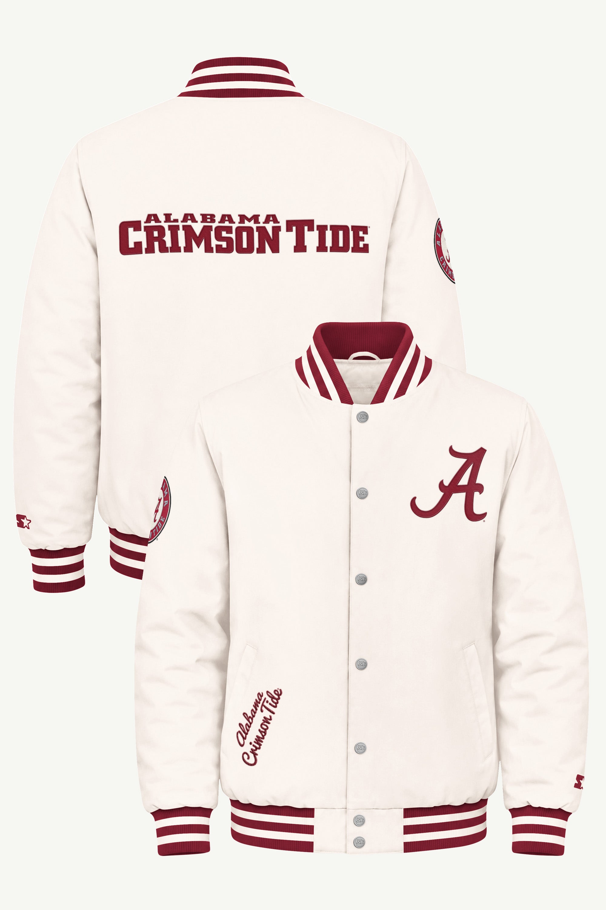 MENS ALABAMA CRIMSON TIDE VARSITY JACKET View 1