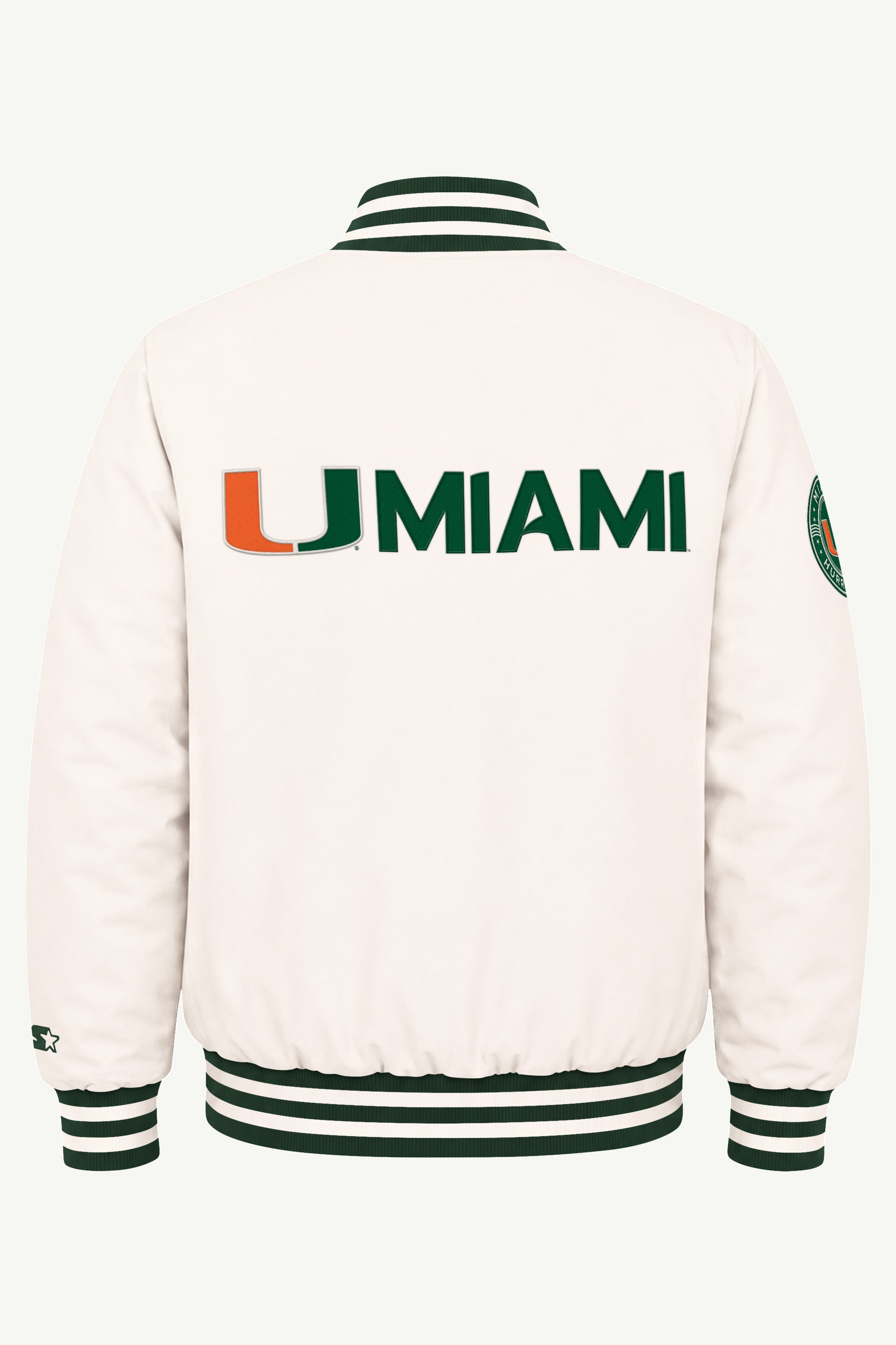 MENS MIAMI HURRICANES VARSITY JACKET View 3