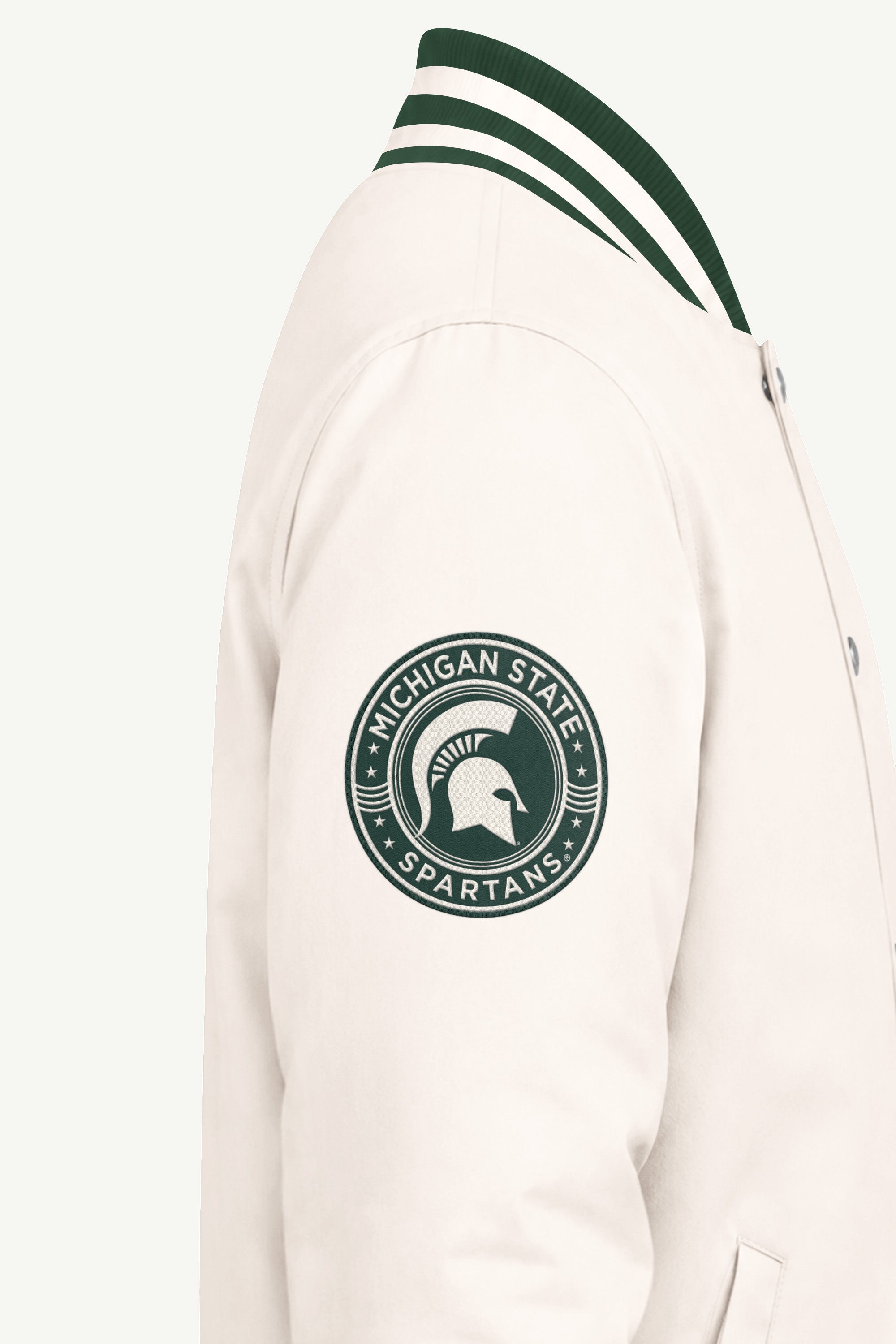 MENS MICHIGAN STATE SPARTANS VARSITY JACKET View 4