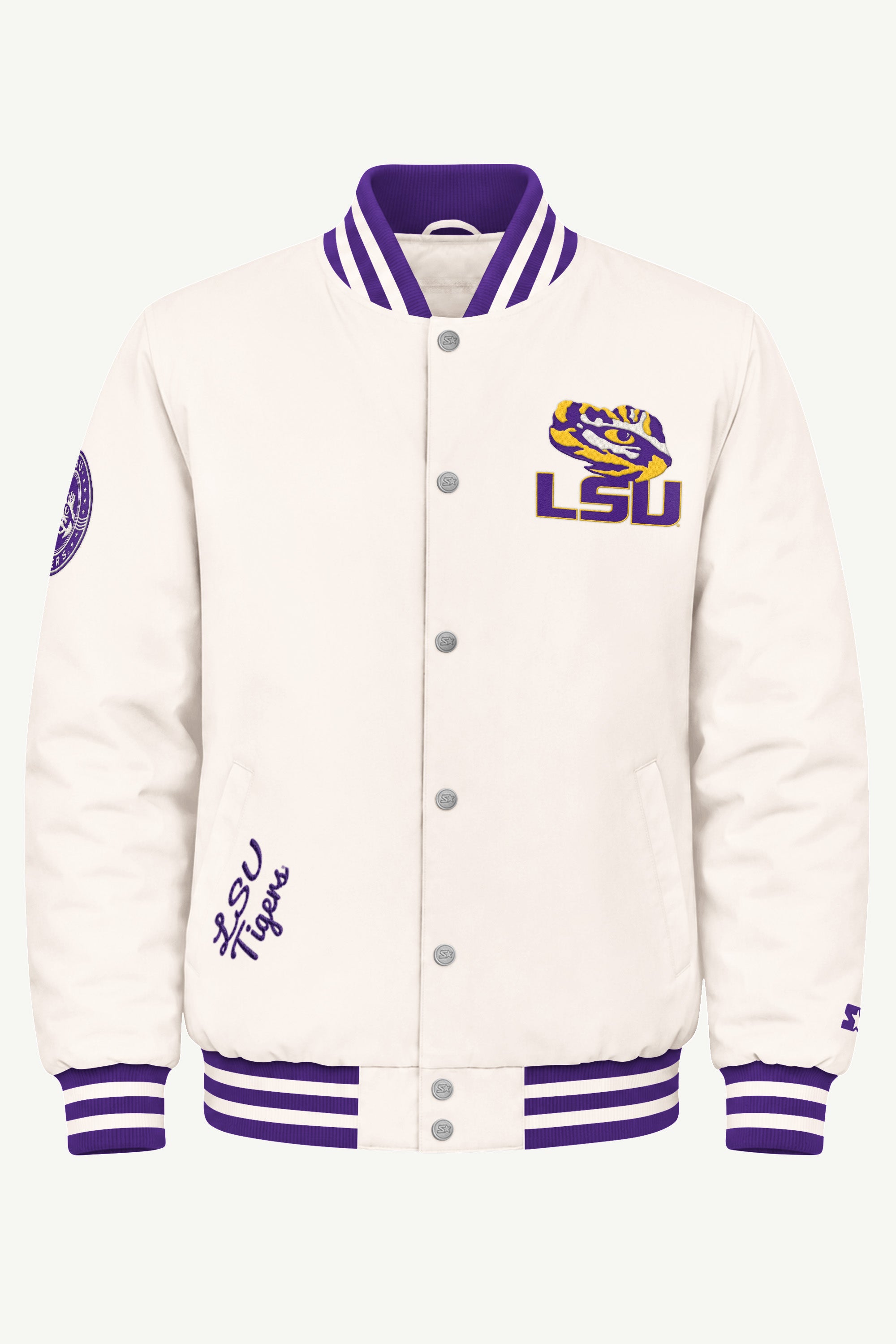 MENS LOUISIANA STATE TIGERS VARSITY JACKET View 2