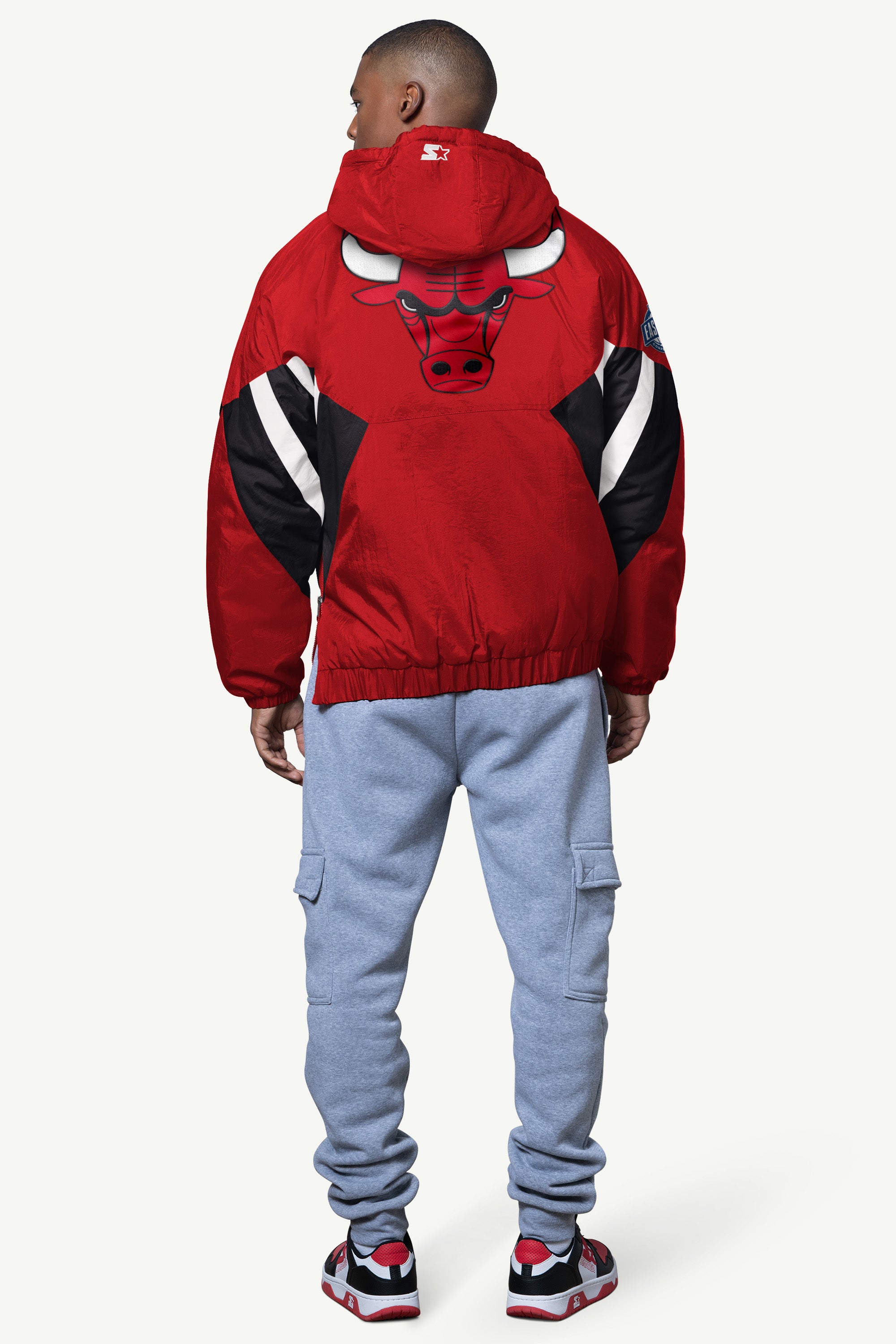 MENS CHICAGO BULLS LINE UP BREAKAWAY CRINKLE POPOVER View 2 | NBA