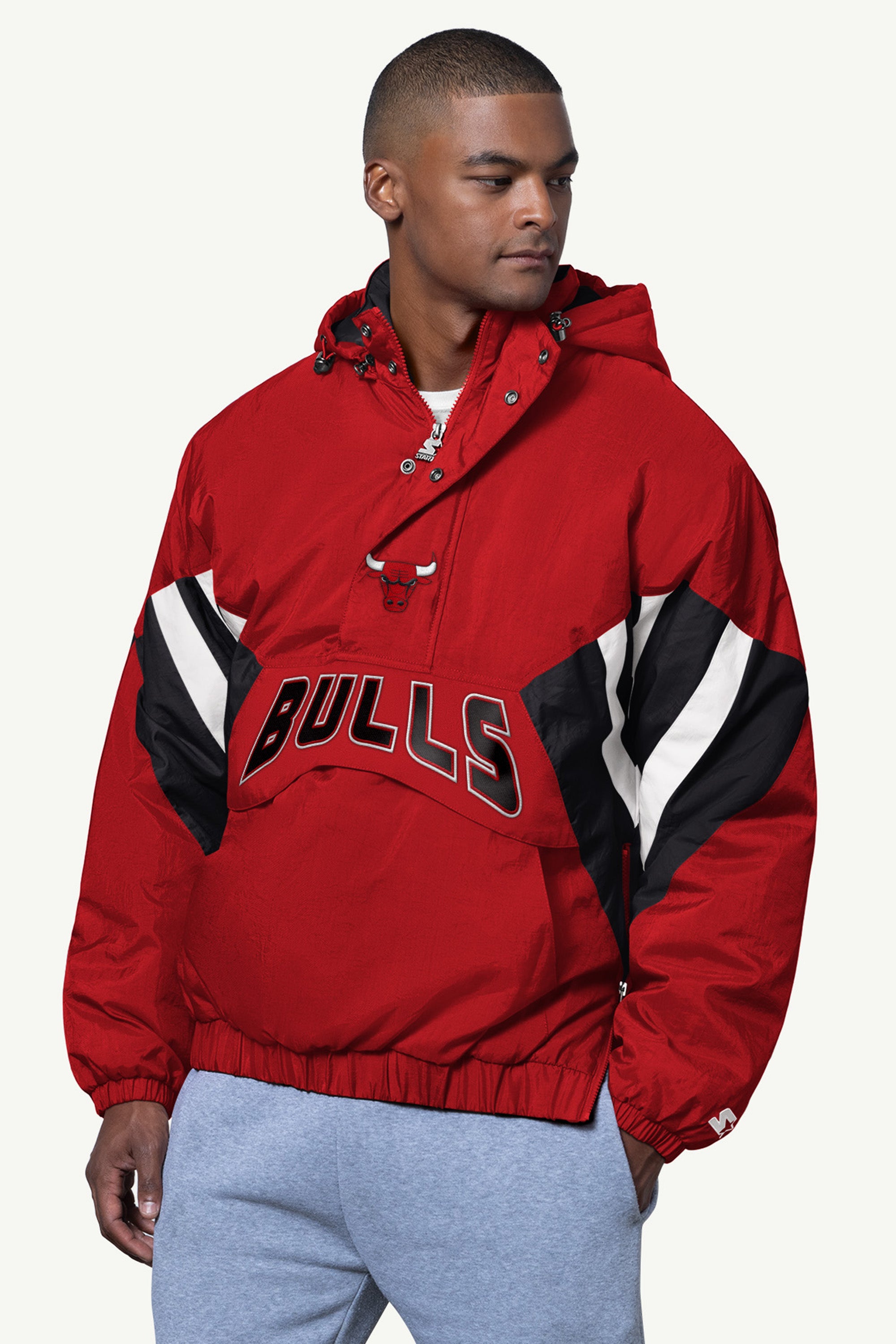 MENS CHICAGO BULLS LINE UP BREAKAWAY CRINKLE POPOVER View 1 | NBA