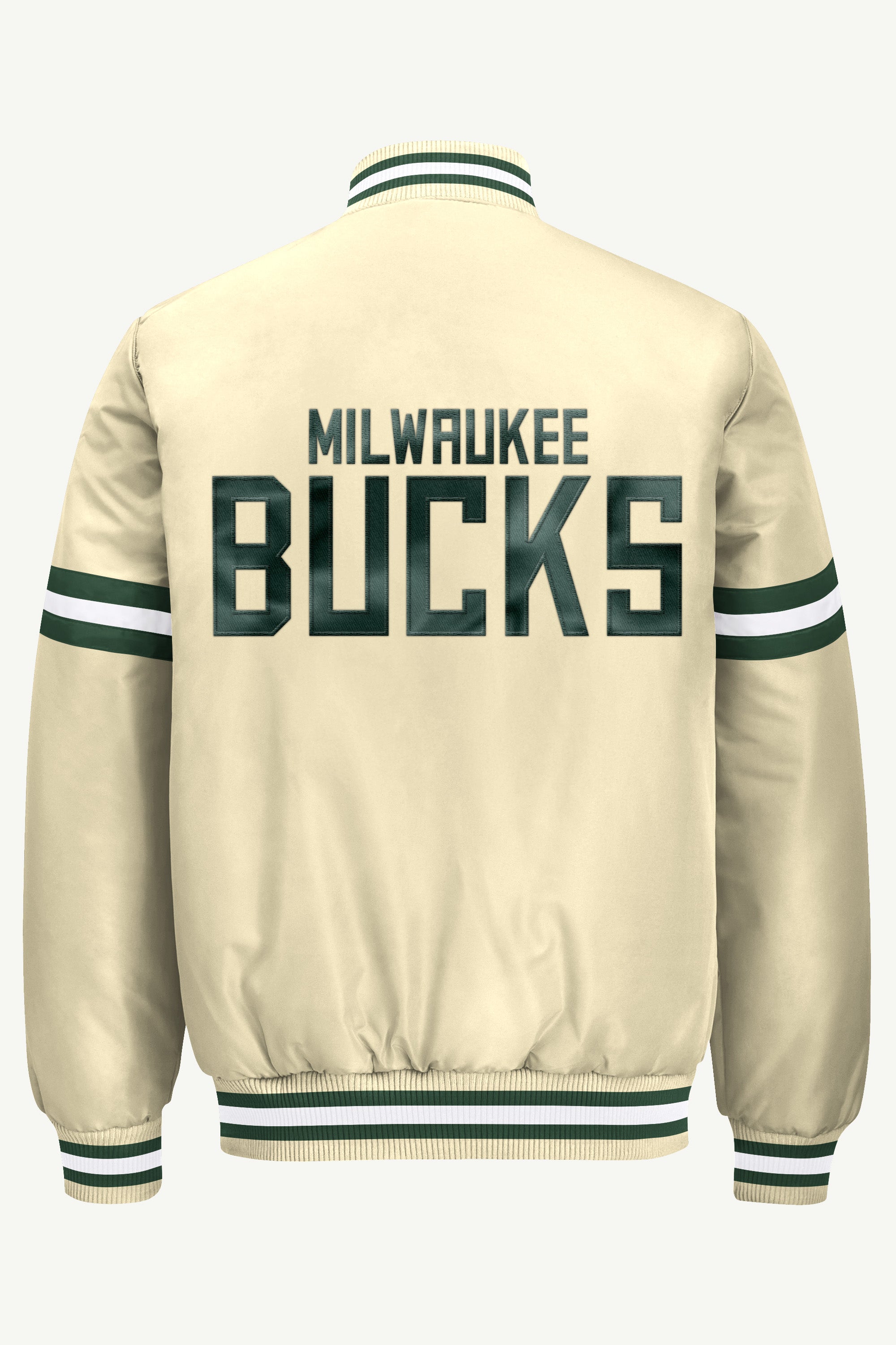 MENS MILWAUKEE BUCKS COURTSIDE VARSITY JACKET View 3
