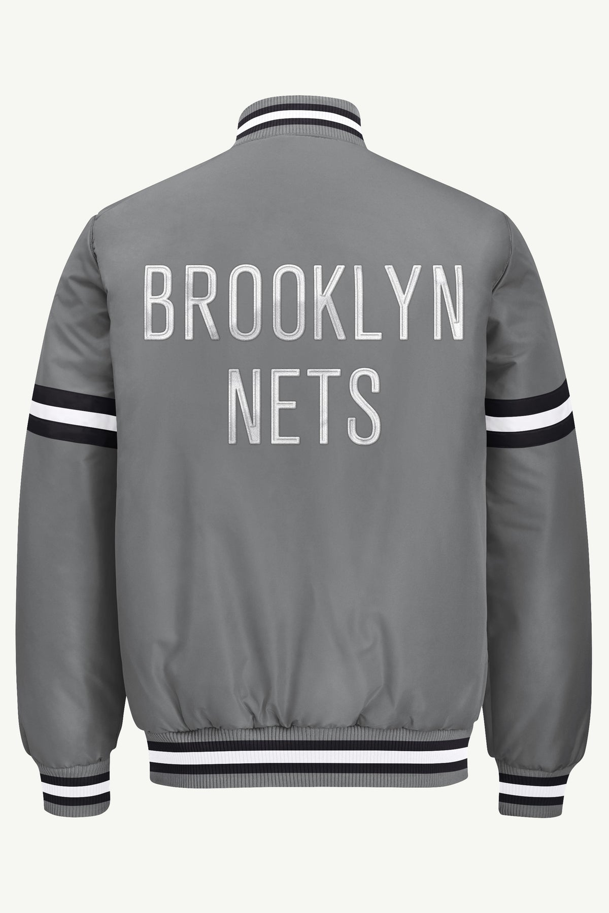 MENS BROOKLYN NETS COURTSIDE VARSITY JACKET View 3