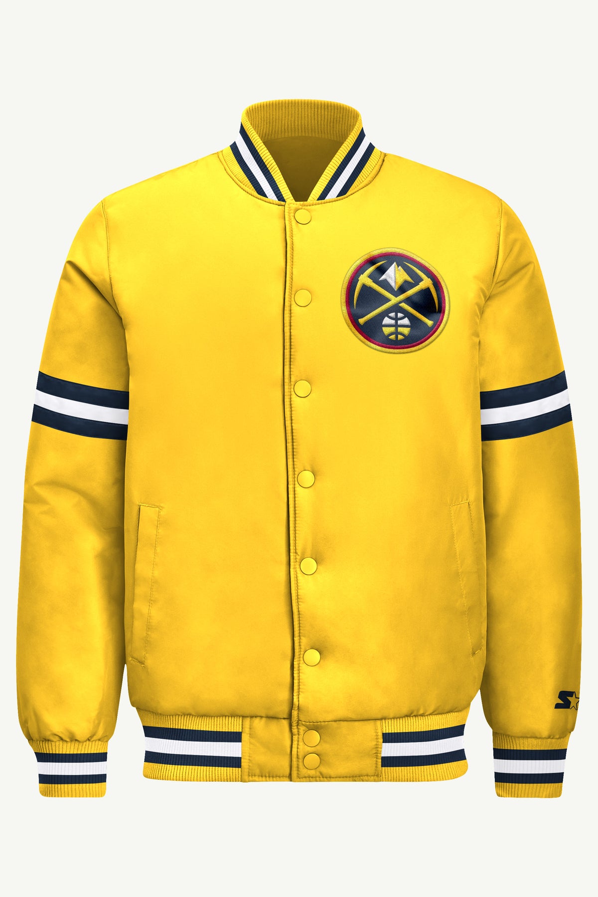 MENS DENVER NUGGETS COURTSIDE VARSITY JACKET View 2