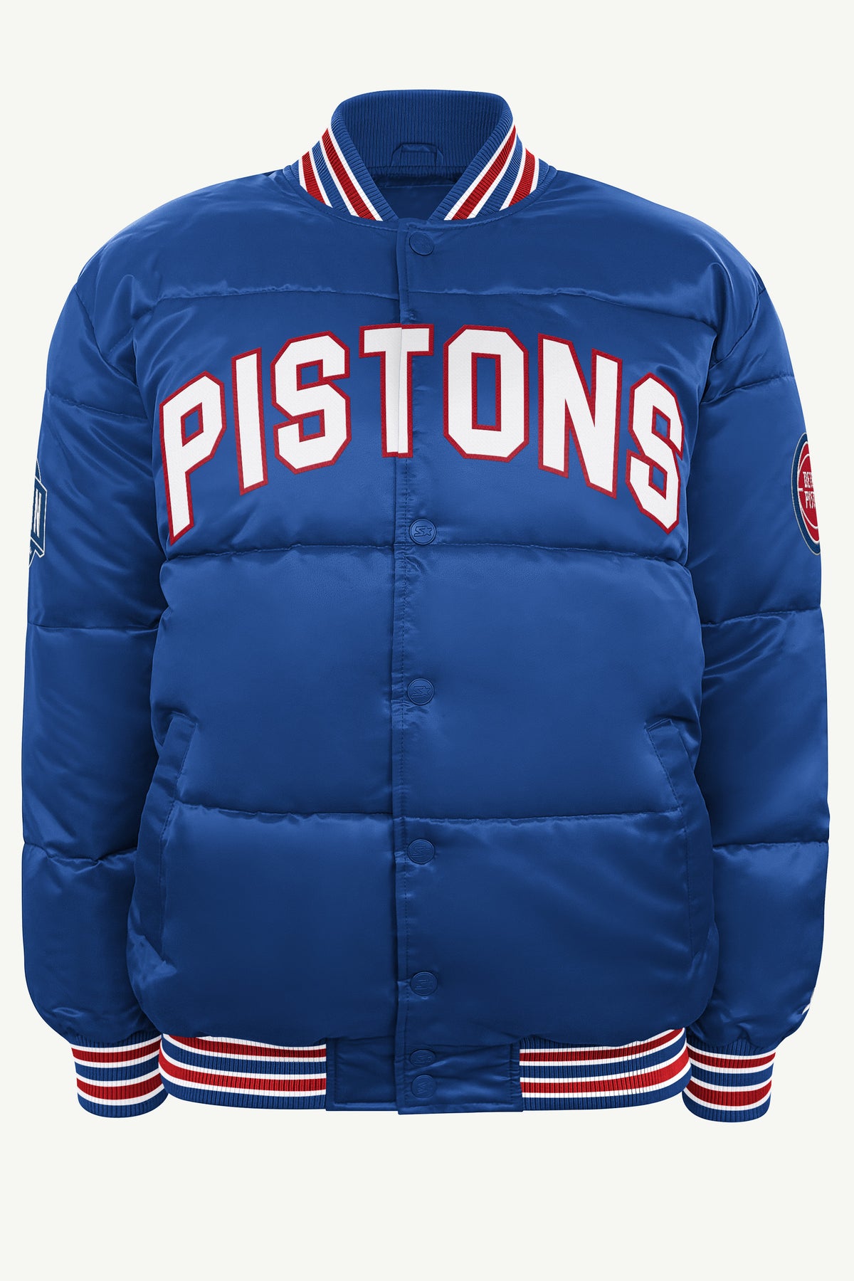 MENS DETROIT PISTONS BRONX BUBBLE PUFFER View 2 | Gifts for Him