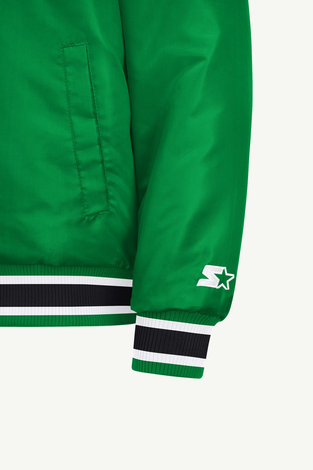 MENS BOSTON CELTICS ACROSS SATIN VARSITY JACKET View 5