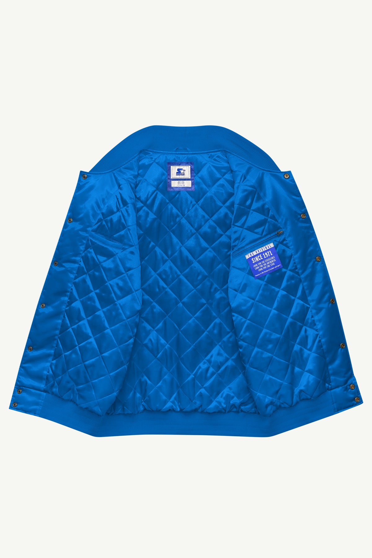 MENS DALLAS MAVERICKS ACROSS SATIN VARSITY JACKET View 6 | Dallas Mavericks