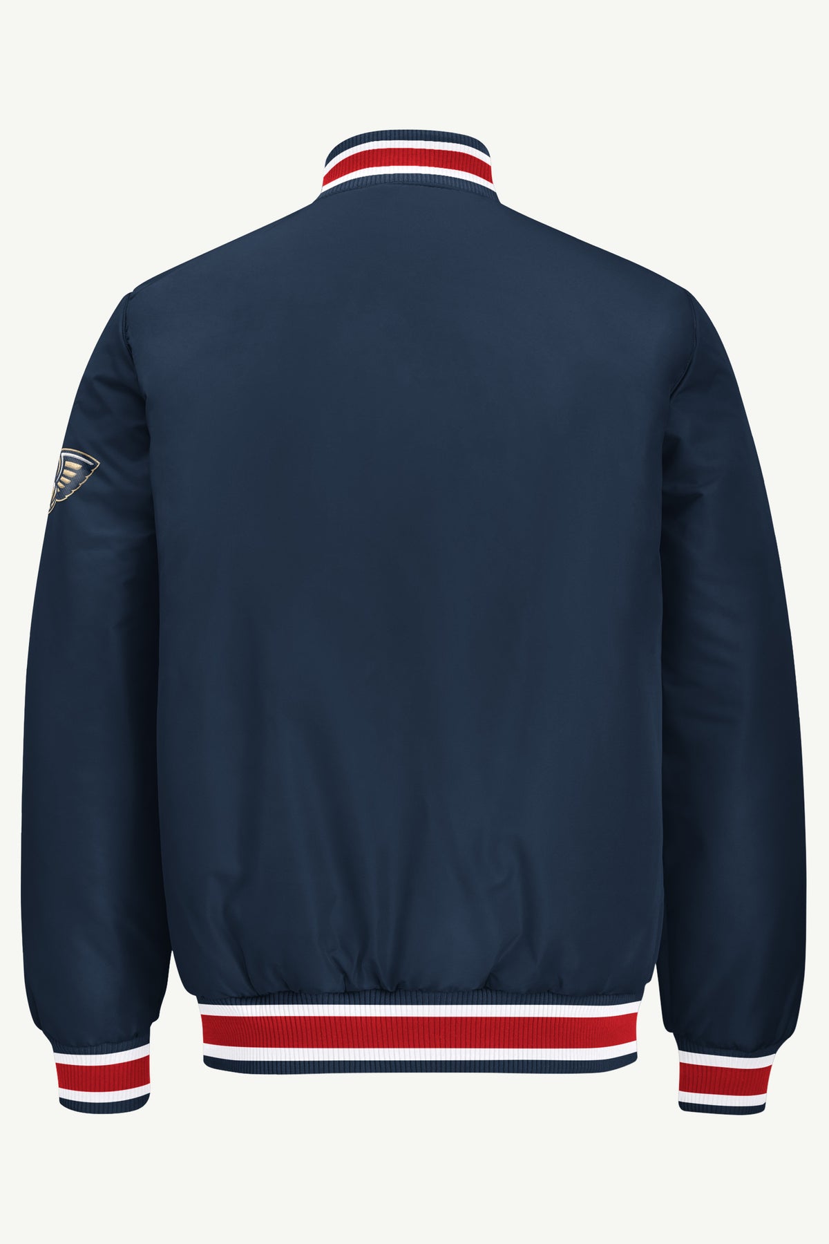 MENS NEW ORLEANS PELICANS ACROSS SATIN VARSITY JACKET View 3