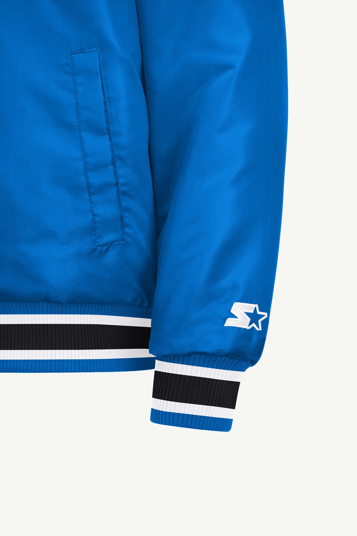 MENS ORLANDO MAGIC ACROSS SATIN VARSITY JACKET View 5