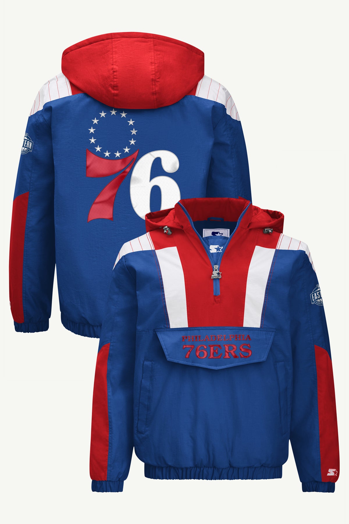 MENS PHILADELPHIA 76ERS CLASSIC BREAKAWAY JACKET View 1 | Men's Windbreakers
