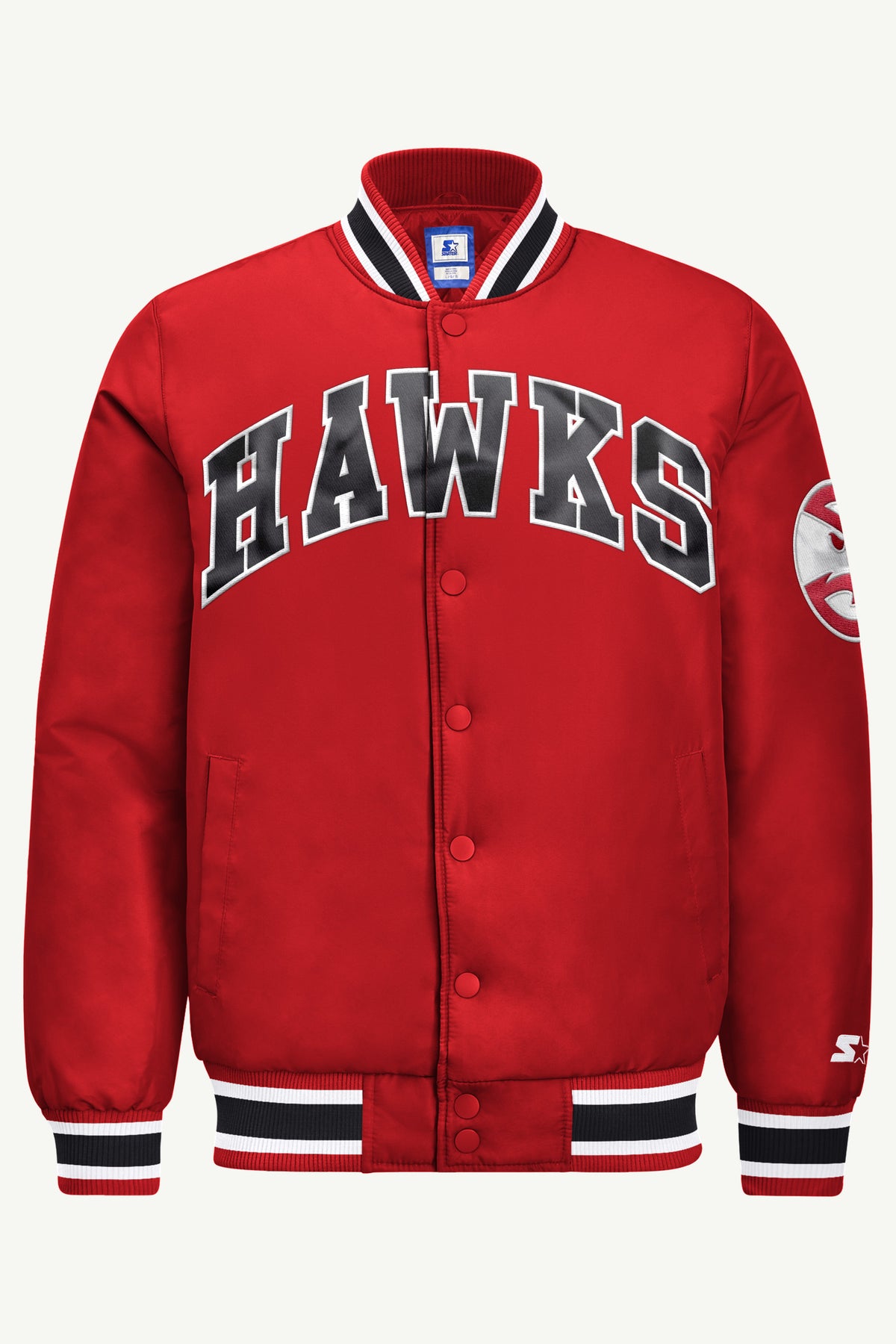 MENS ATLANTA HAWKS ACROSS SATIN VARSITY View 2