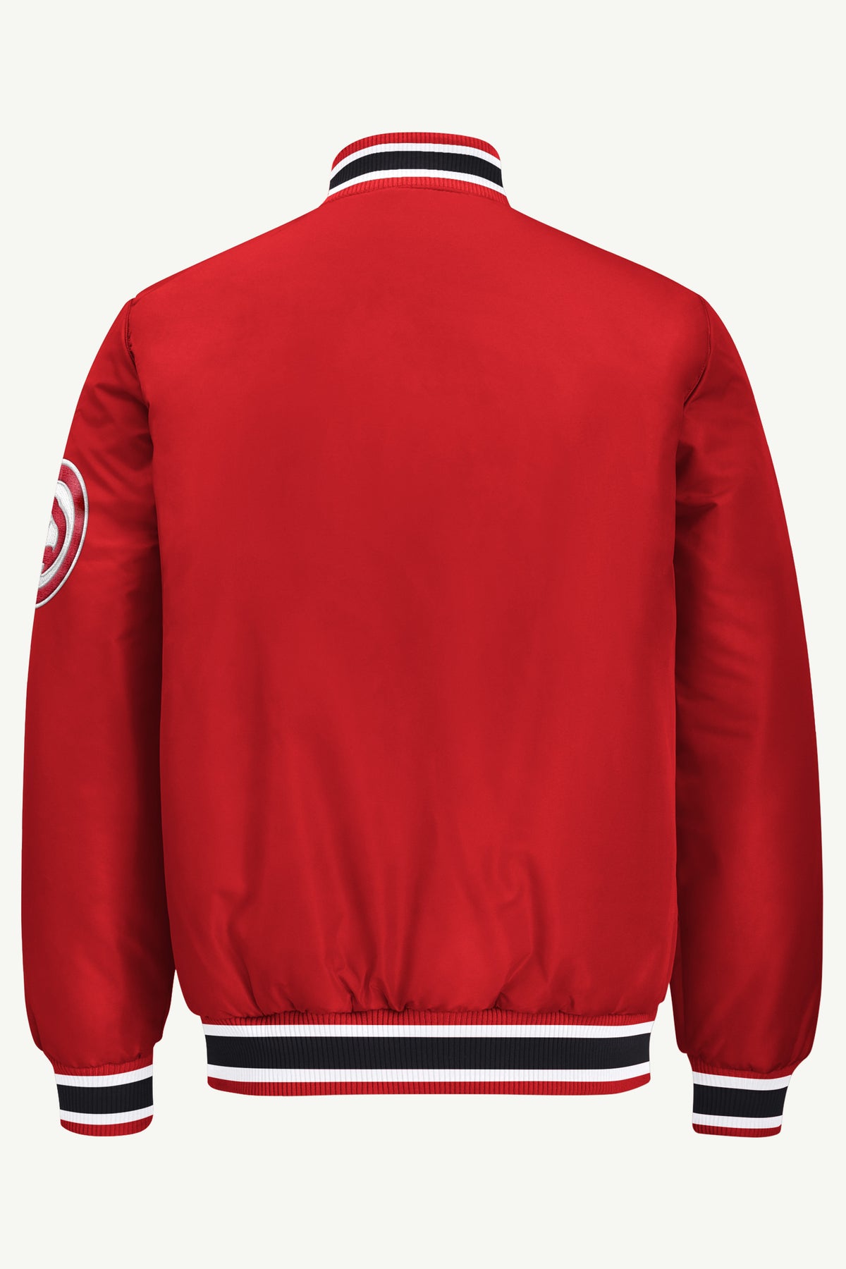 MENS ATLANTA HAWKS ACROSS SATIN VARSITY View 3