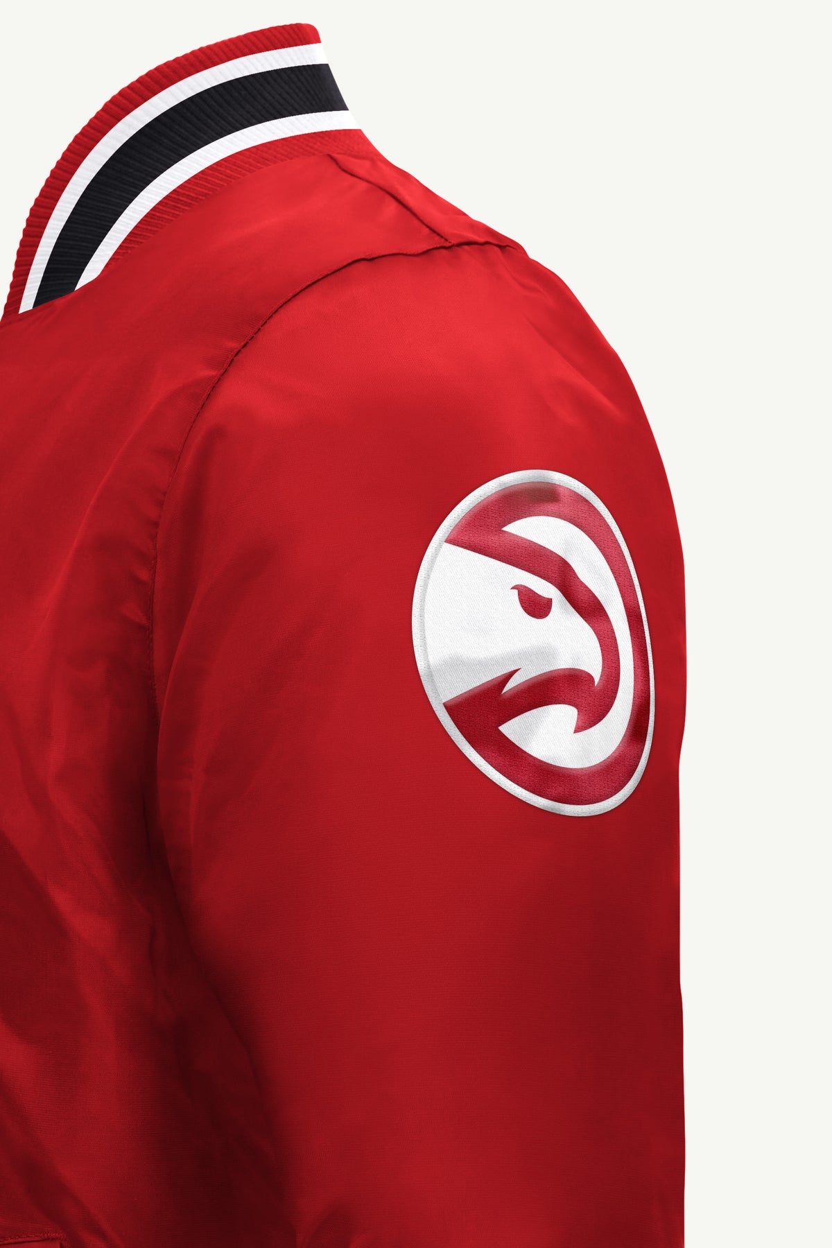 MENS ATLANTA HAWKS ACROSS SATIN VARSITY View 4