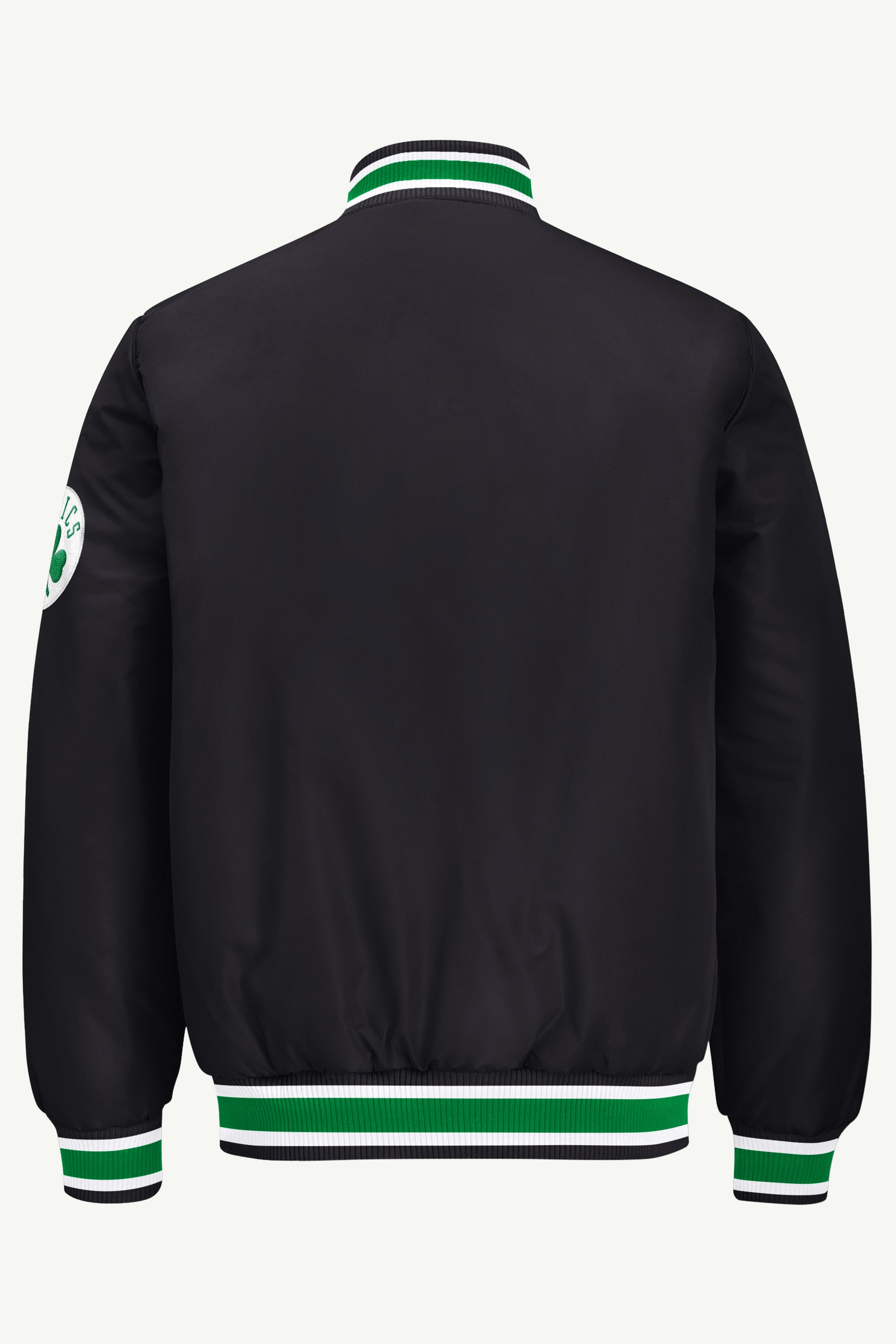 MENS BOSTON CELTICS GAME DAY SATIN VARSITY JACKET View 3
