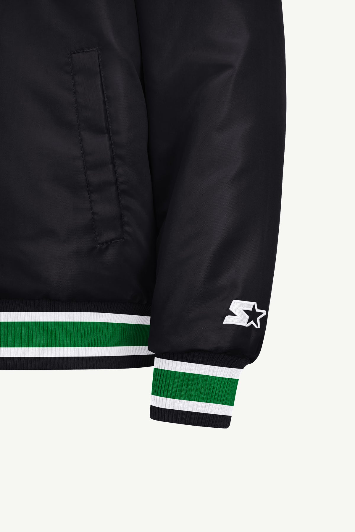 MENS BOSTON CELTICS GAME DAY SATIN VARSITY JACKET View 5