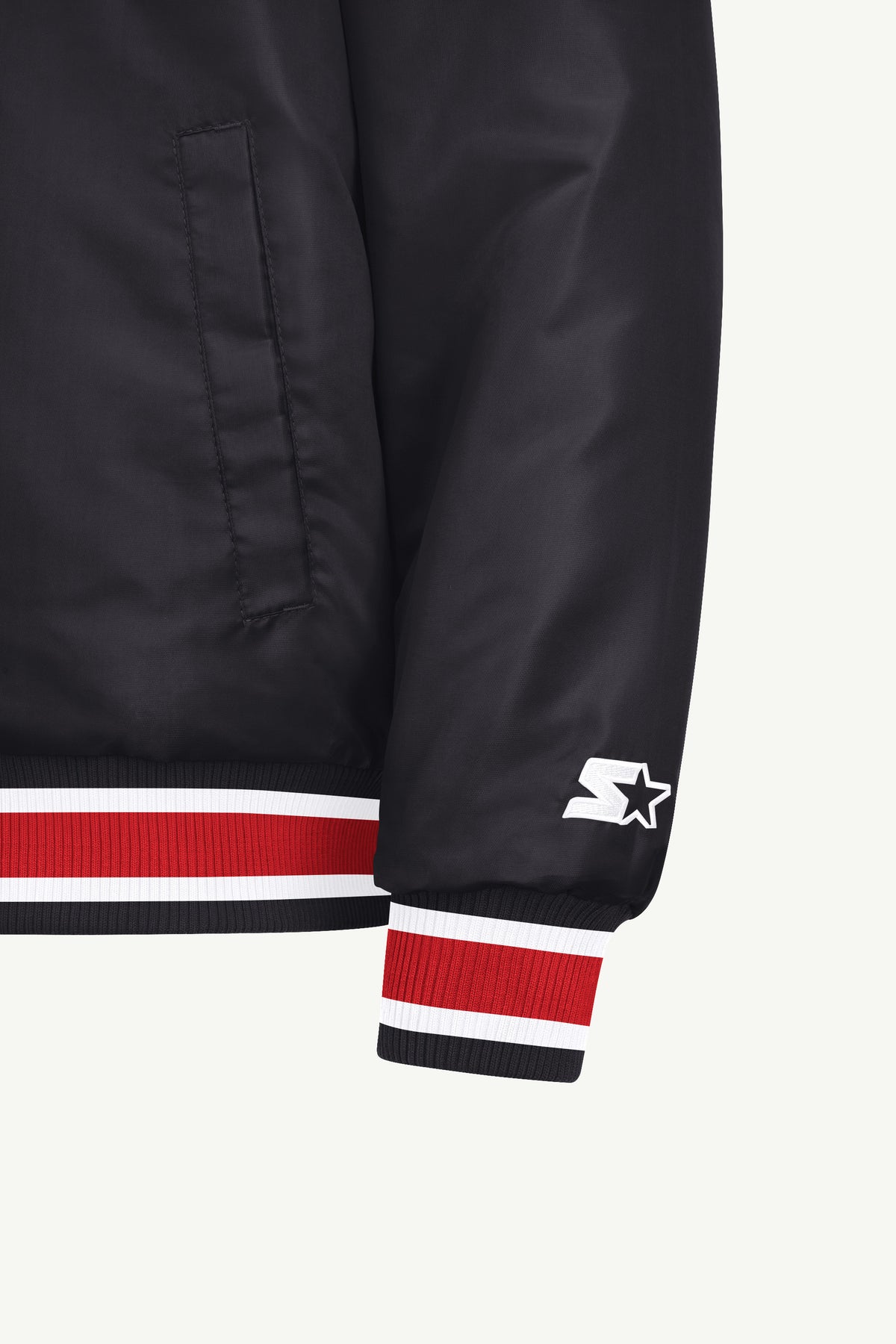 MENS CHICAGO BULLS GAME DAY SATIN VARSITY JACKET View 5