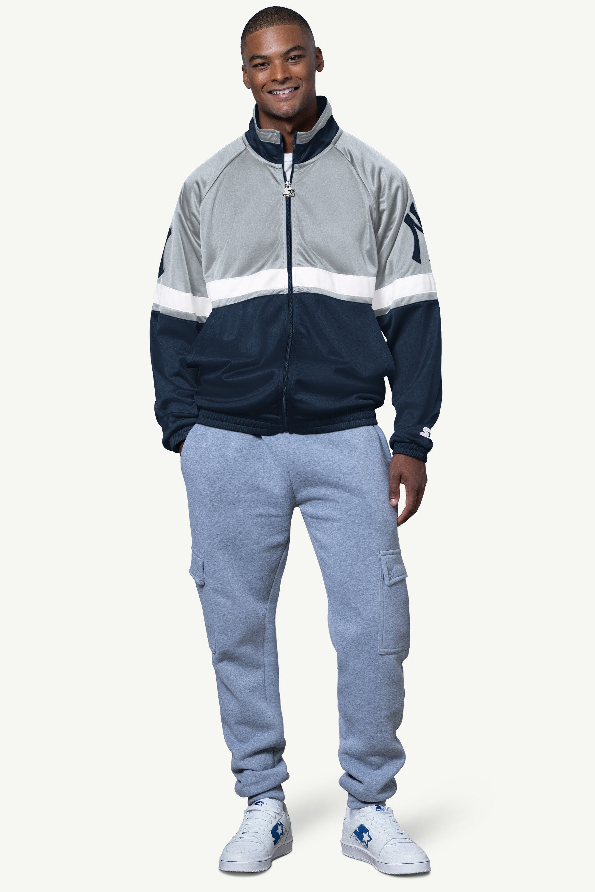 MENS NEW YORK YANKEES VETERAN TRACK JACKET View 3 | Men's Jackets