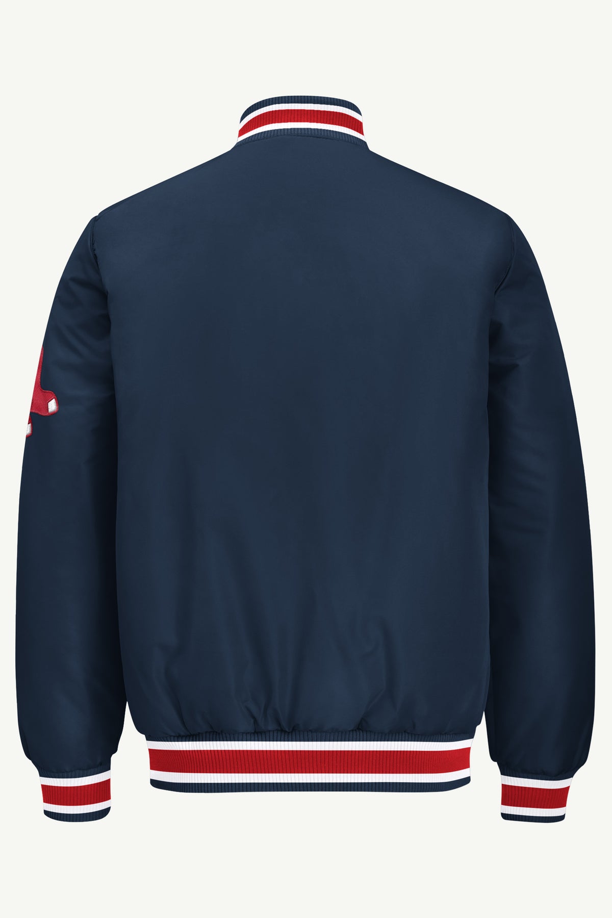 MENS BOSTON RED SOX ACROSS SATIN VARSITY JACKET View 3