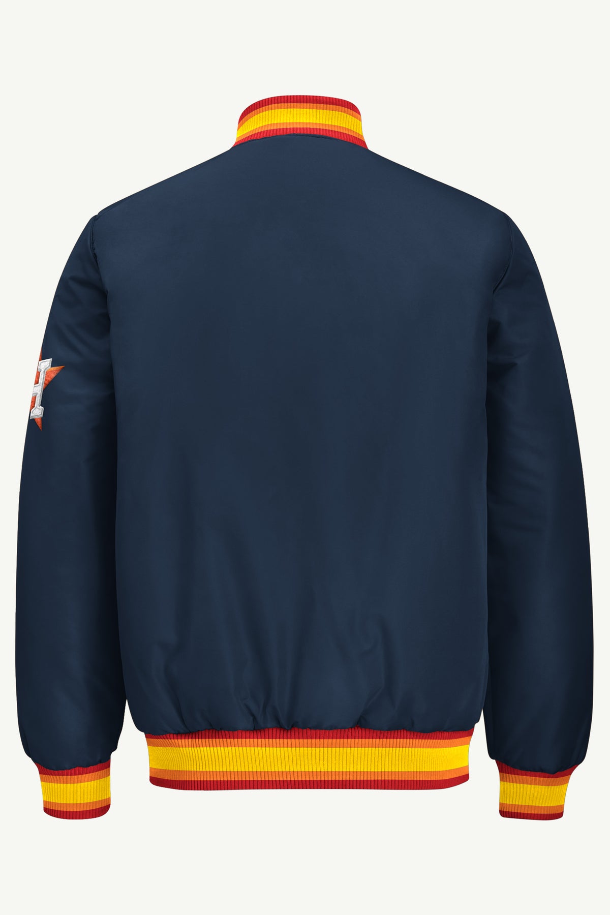 MENS HOUSTON ASTROS ACROSS SATIN VARSITY JACKET View 3