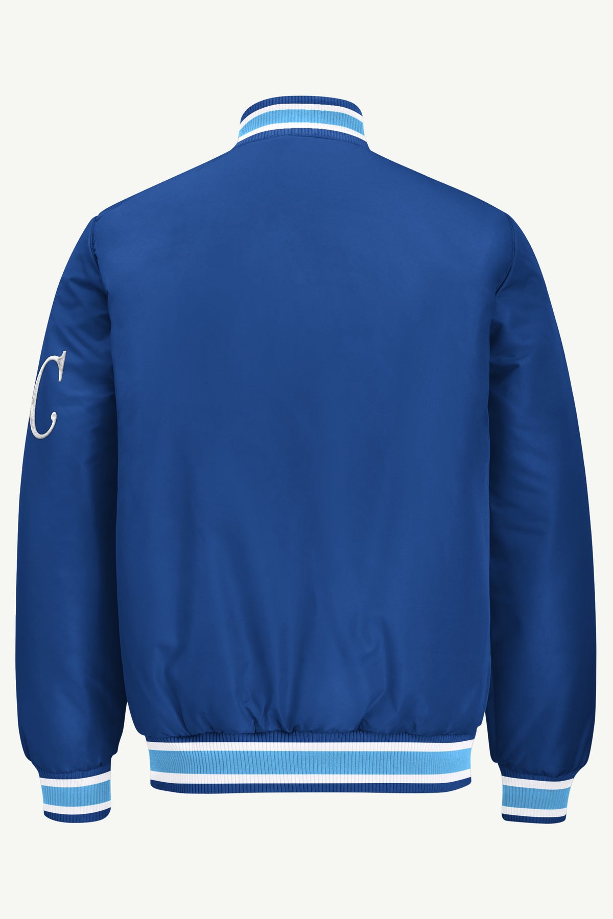 MENS KANSAS CITY ROYALS ACROSS SATIN VARSITY JACKET View 3