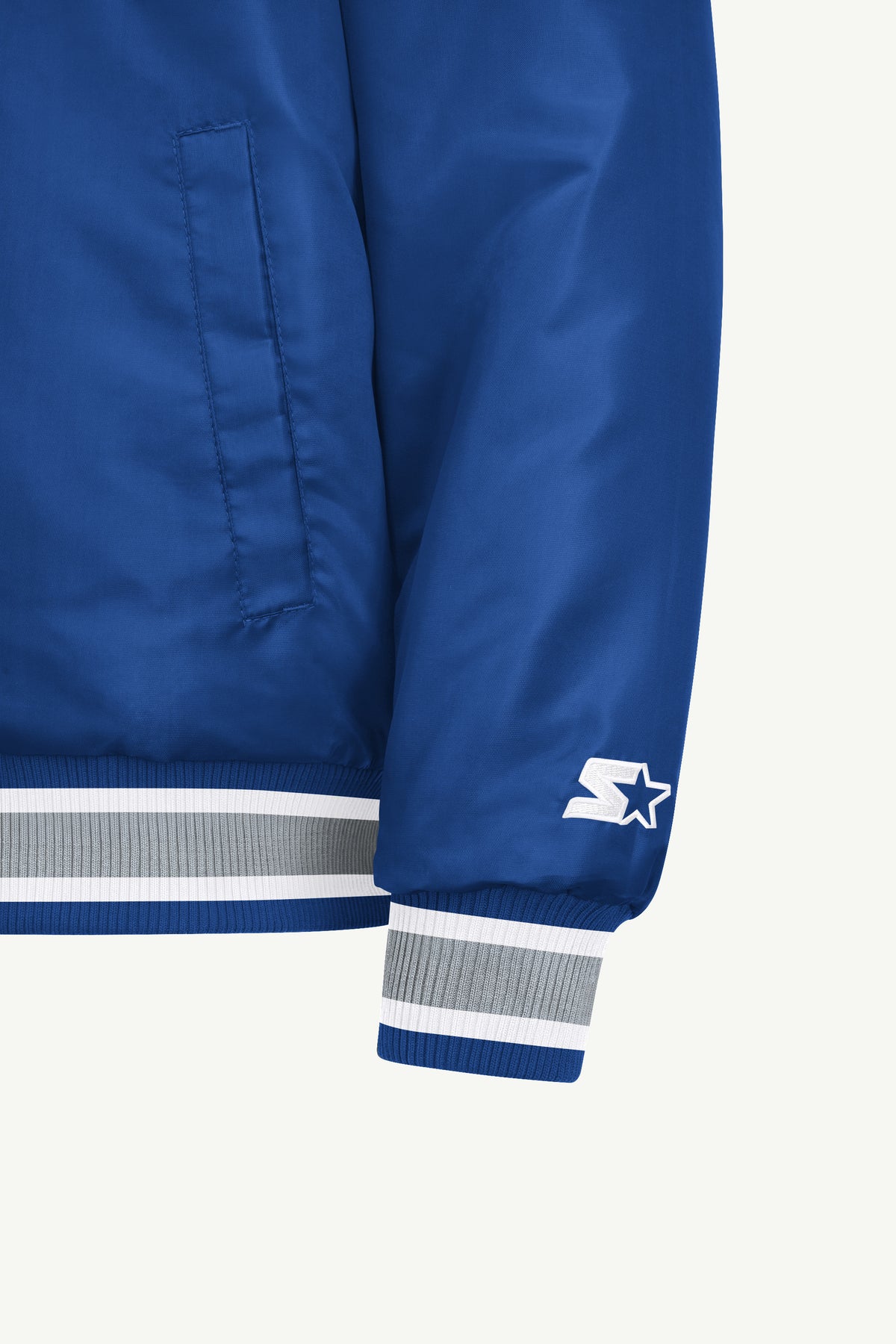 MENS LOS ANGELES DODGERS ACROSS SATIN VARSITY JACKET View 5 | Los Angeles Dodgers