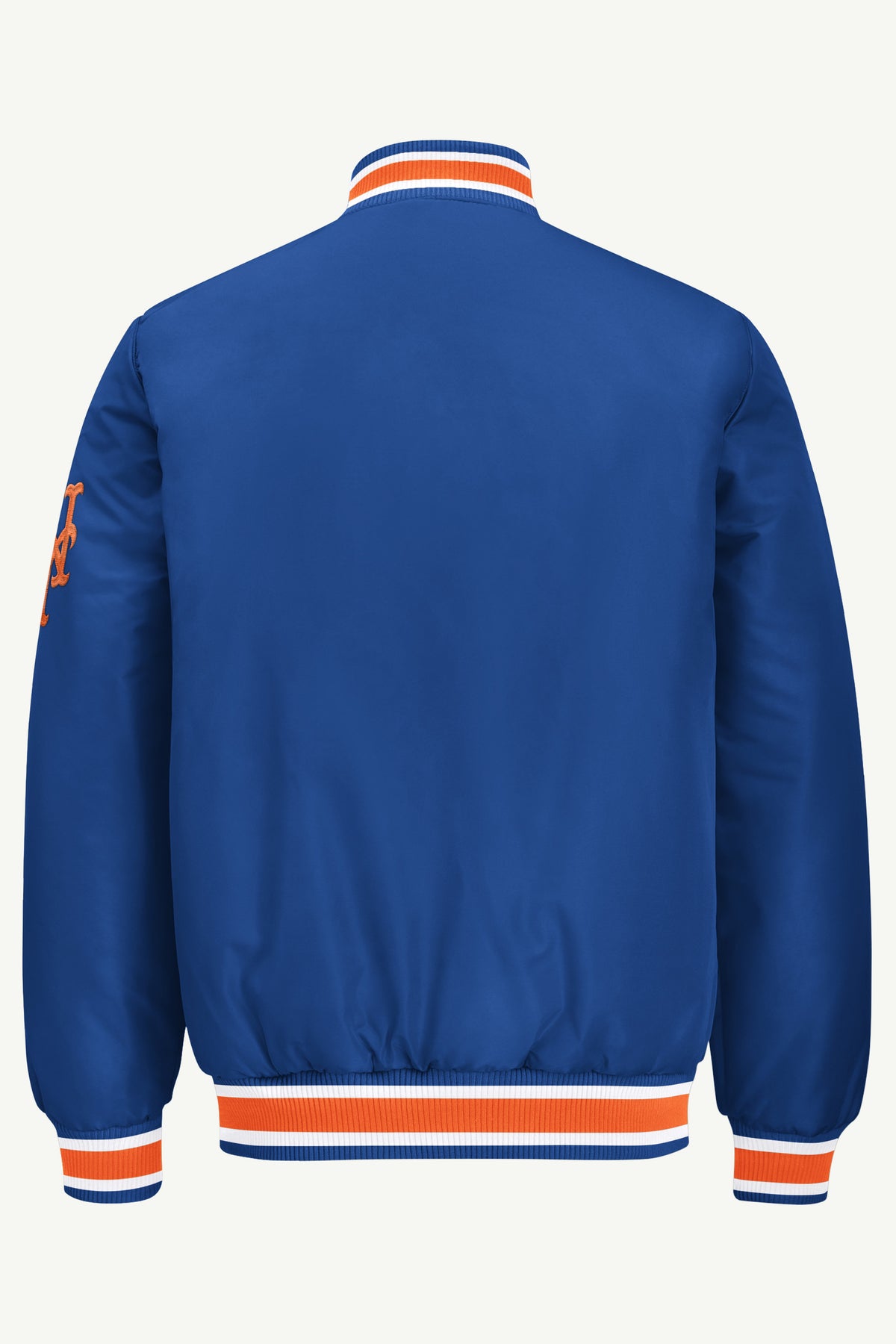MENS NEW YORK METS ACROSS SATIN VARSITY JACKET View 3
