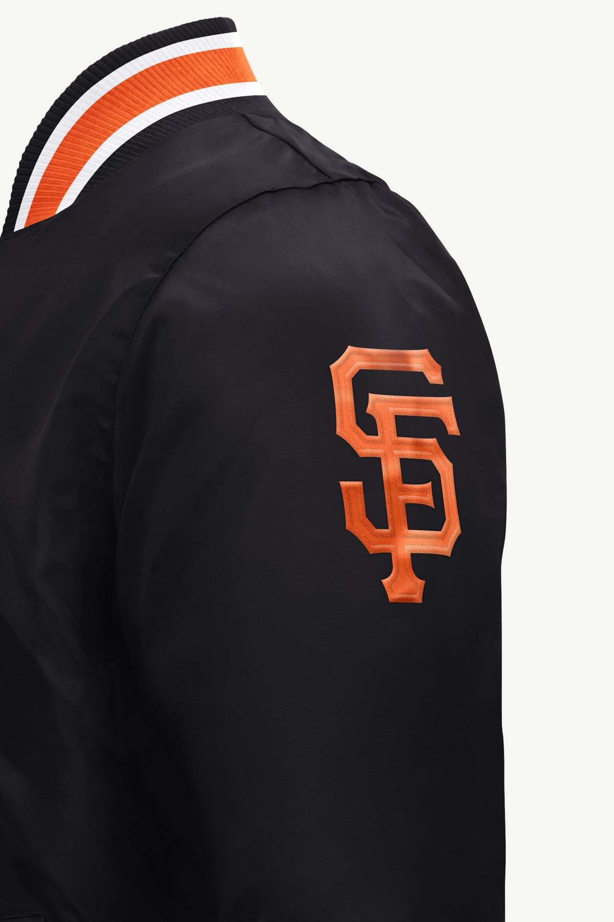 MENS SAN FRANCISCO GIANTS ACROSS SATIN VARSITY JACKET View 4