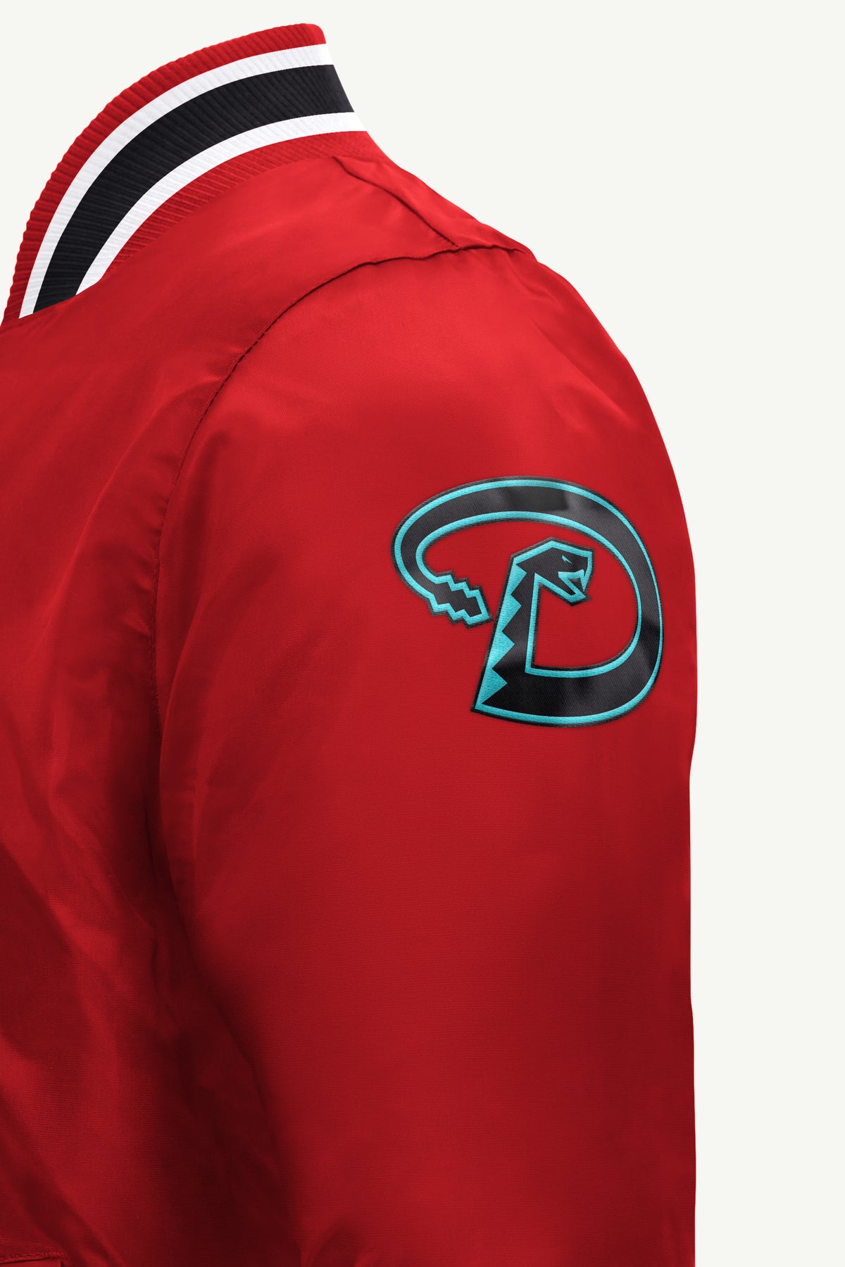 MENS ARIZONA DIAMONDBACKS GAME DAY SATIN VARSITY JACKET View 4