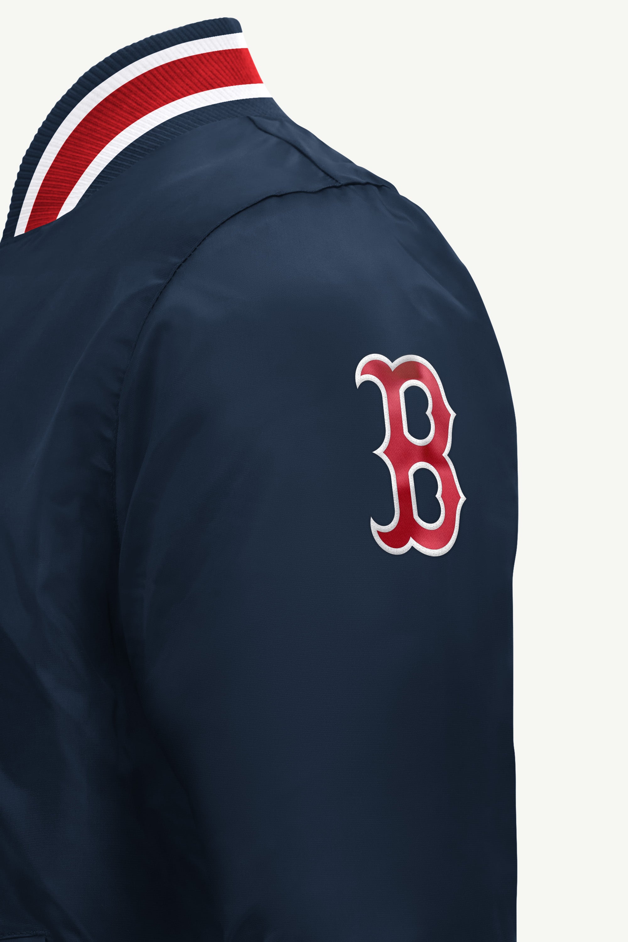 MENS BOSTON RED SOX GAME DAY SATIN VARSITY JACKET View 4
