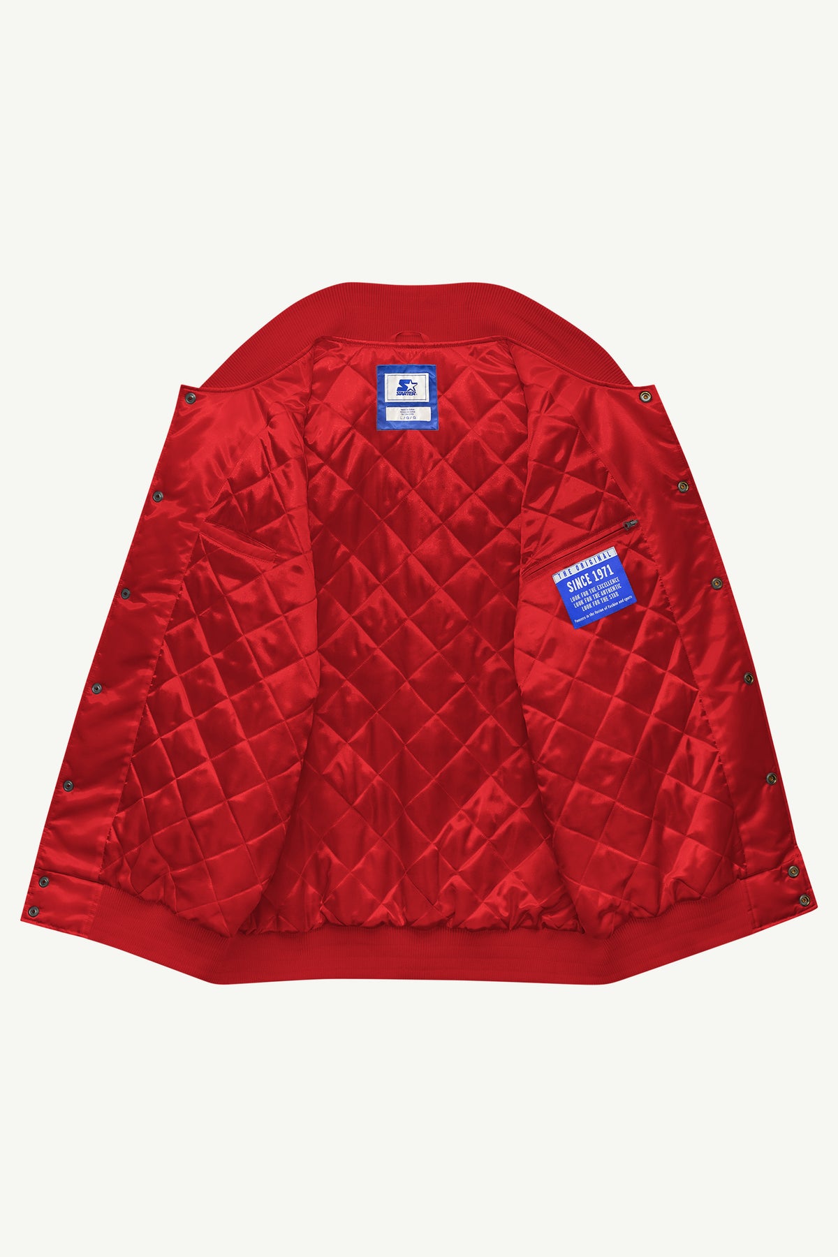 MENS CINNCINATI REDS GAME DAY SATIN VARSITY JACKET View 6