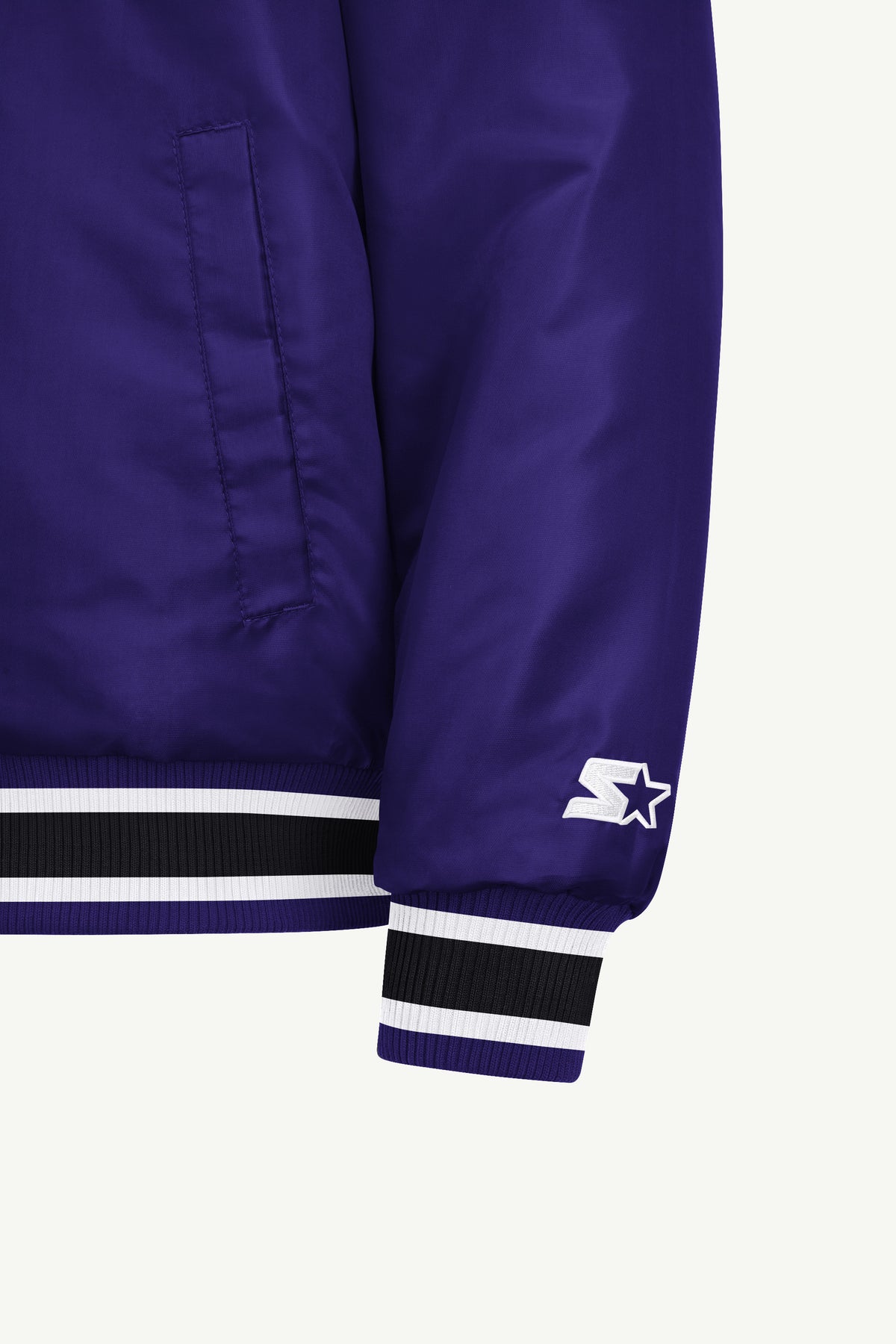 MENS COLORADO ROCKIES GAME DAY SATIN VARSITY JACKET View 5